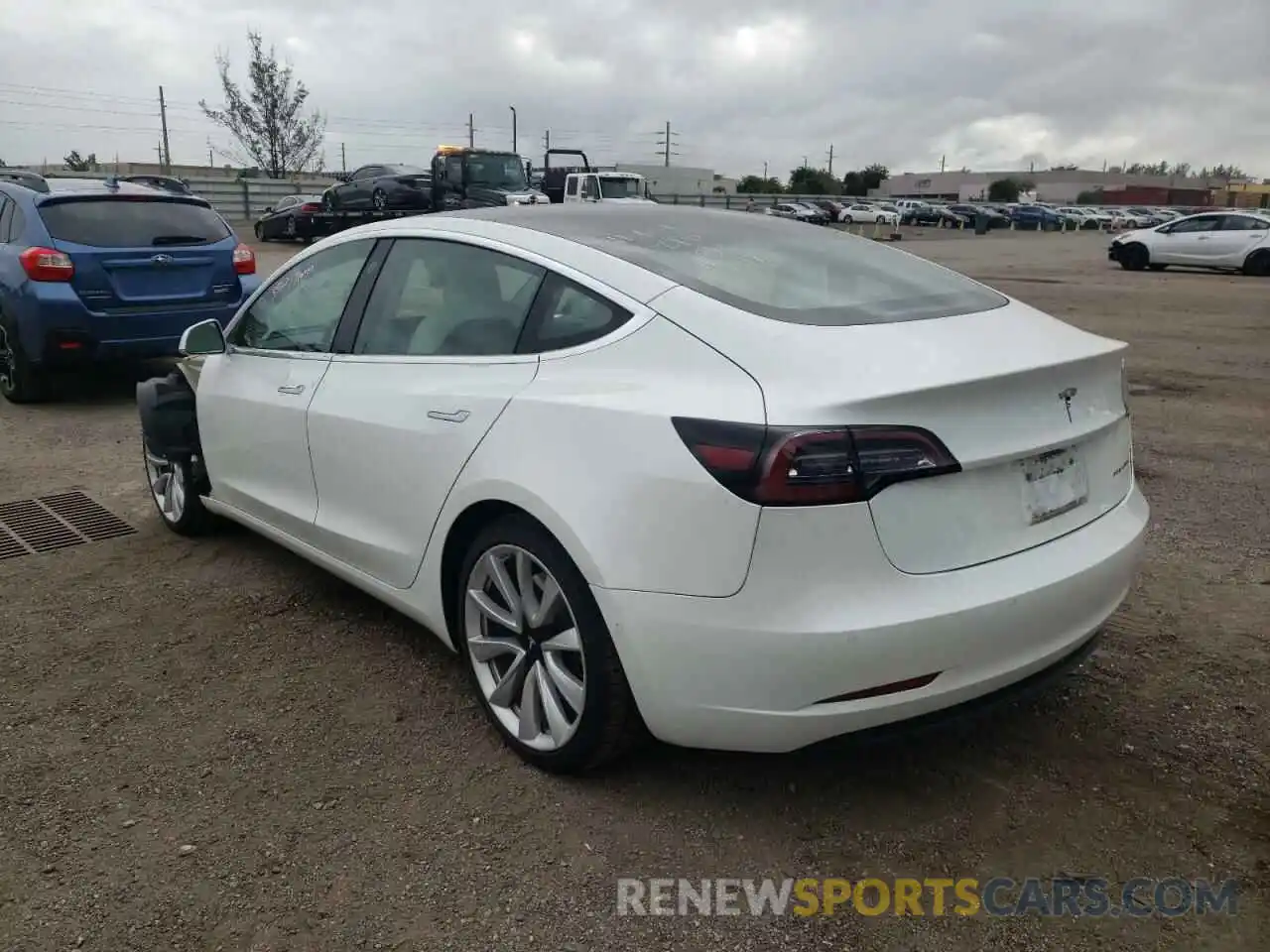 3 Photograph of a damaged car 5YJ3E1EB3LF796117 TESLA MODEL 3 2020