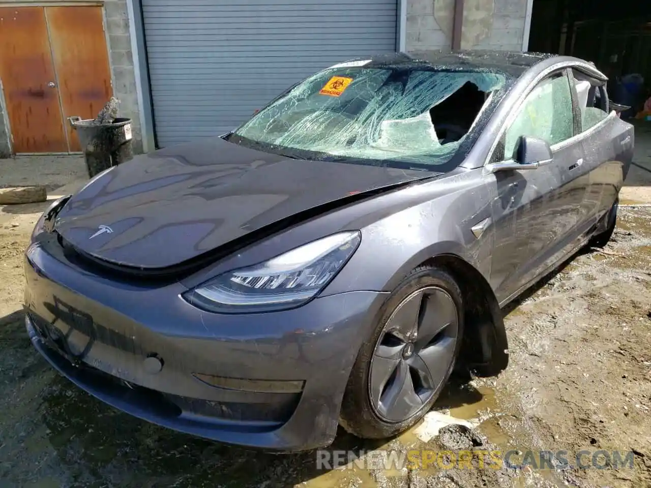 2 Photograph of a damaged car 5YJ3E1EB4LF534784 TESLA MODEL 3 2020