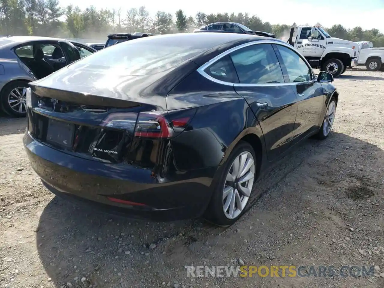 4 Photograph of a damaged car 5YJ3E1EB4LF600668 TESLA MODEL 3 2020