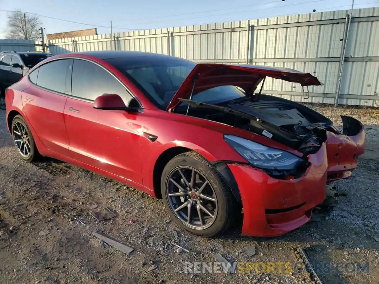 1 Photograph of a damaged car 5YJ3E1EB4LF606874 TESLA MODEL 3 2020