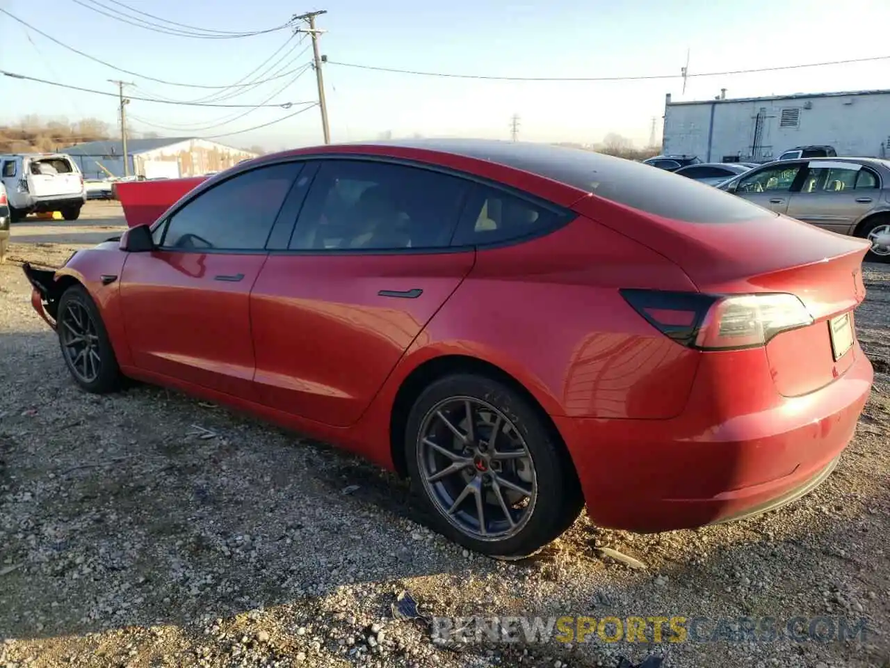 3 Photograph of a damaged car 5YJ3E1EB4LF606874 TESLA MODEL 3 2020