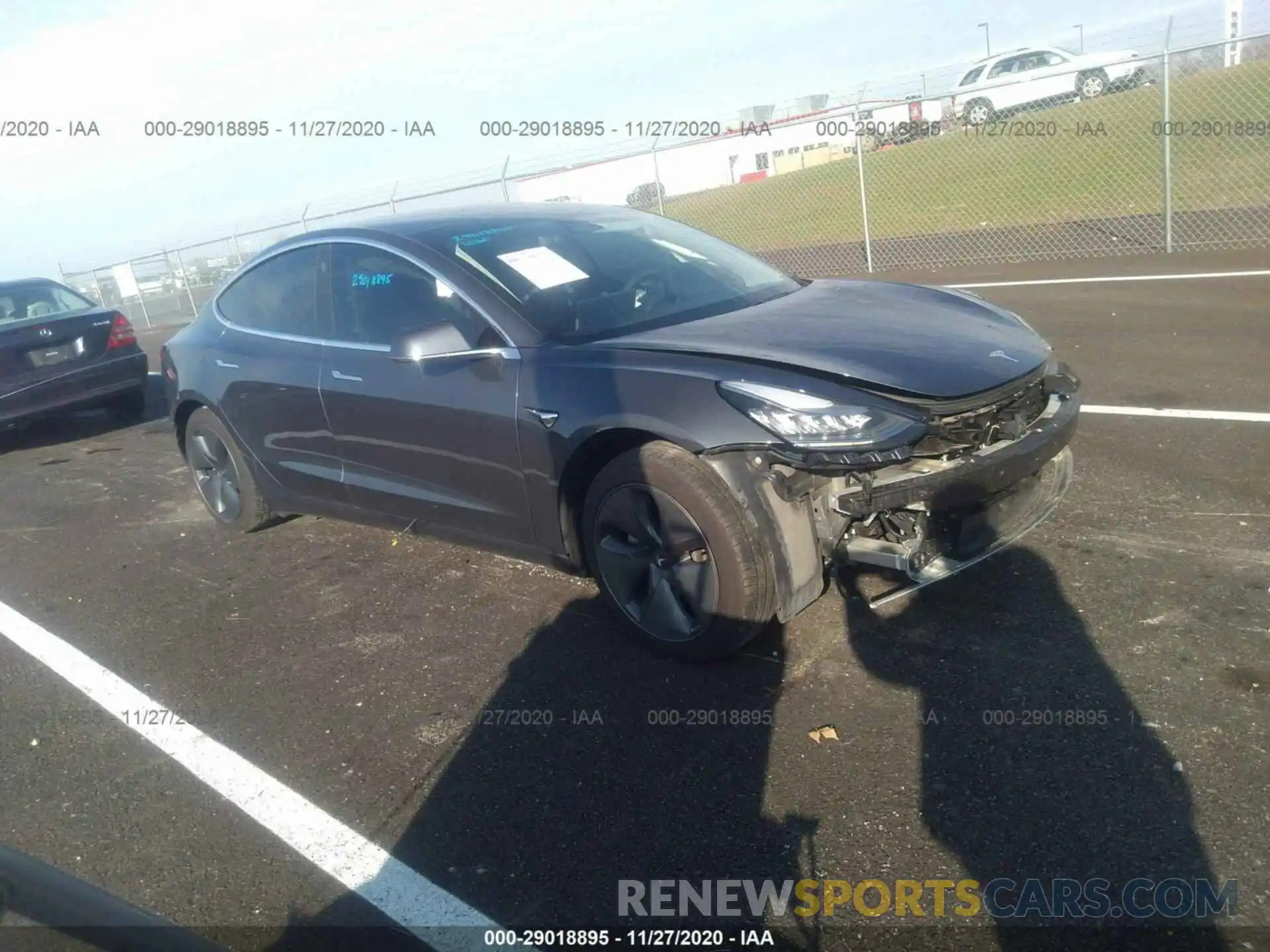 1 Photograph of a damaged car 5YJ3E1EB4LF616398 TESLA MODEL 3 2020