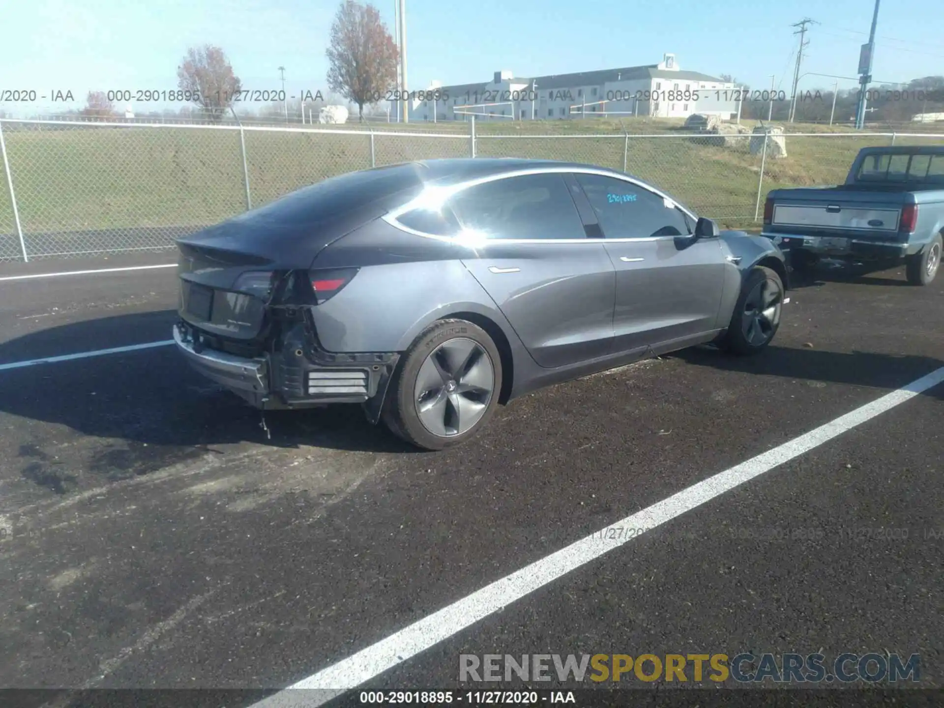 4 Photograph of a damaged car 5YJ3E1EB4LF616398 TESLA MODEL 3 2020