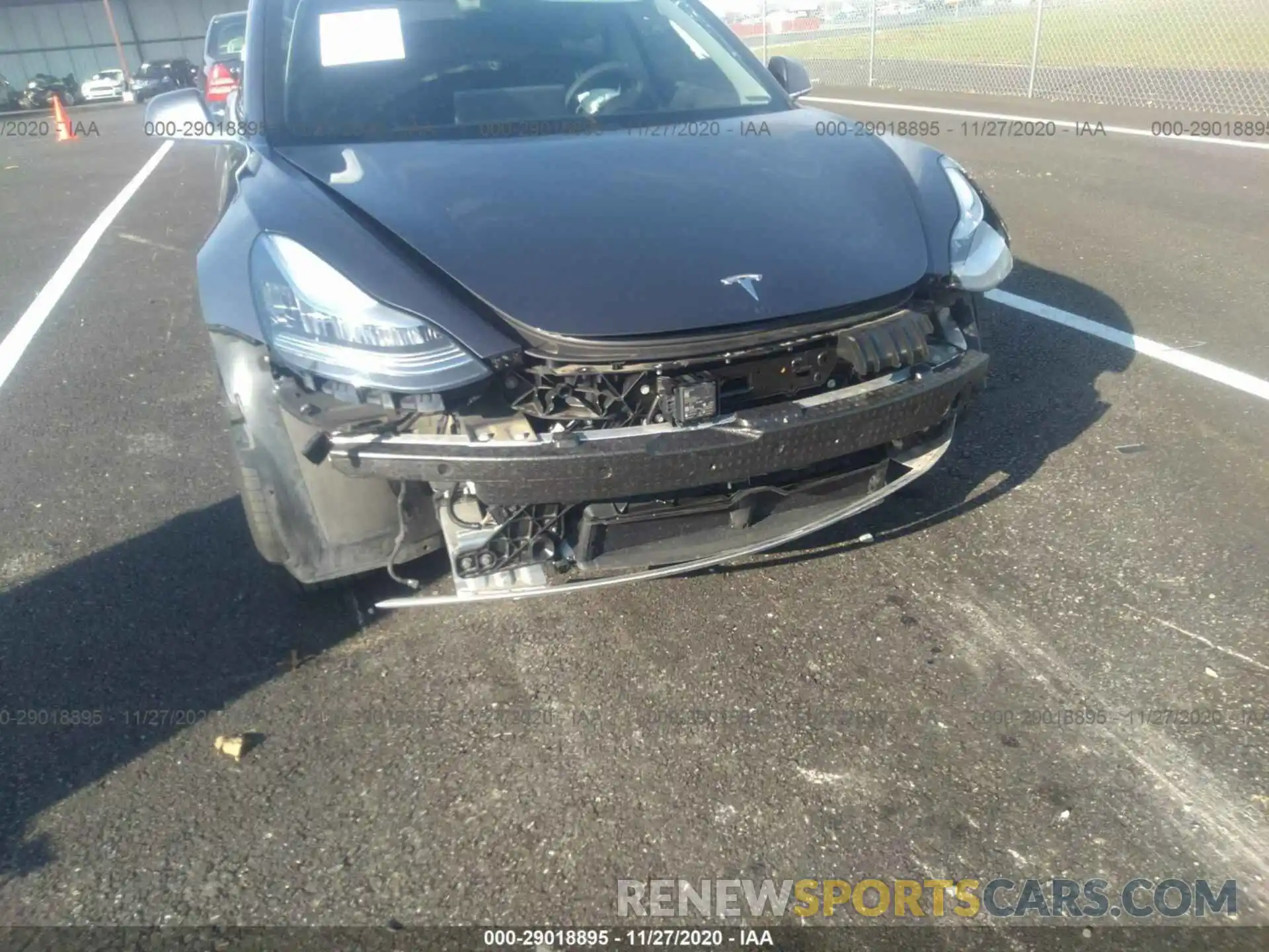 6 Photograph of a damaged car 5YJ3E1EB4LF616398 TESLA MODEL 3 2020