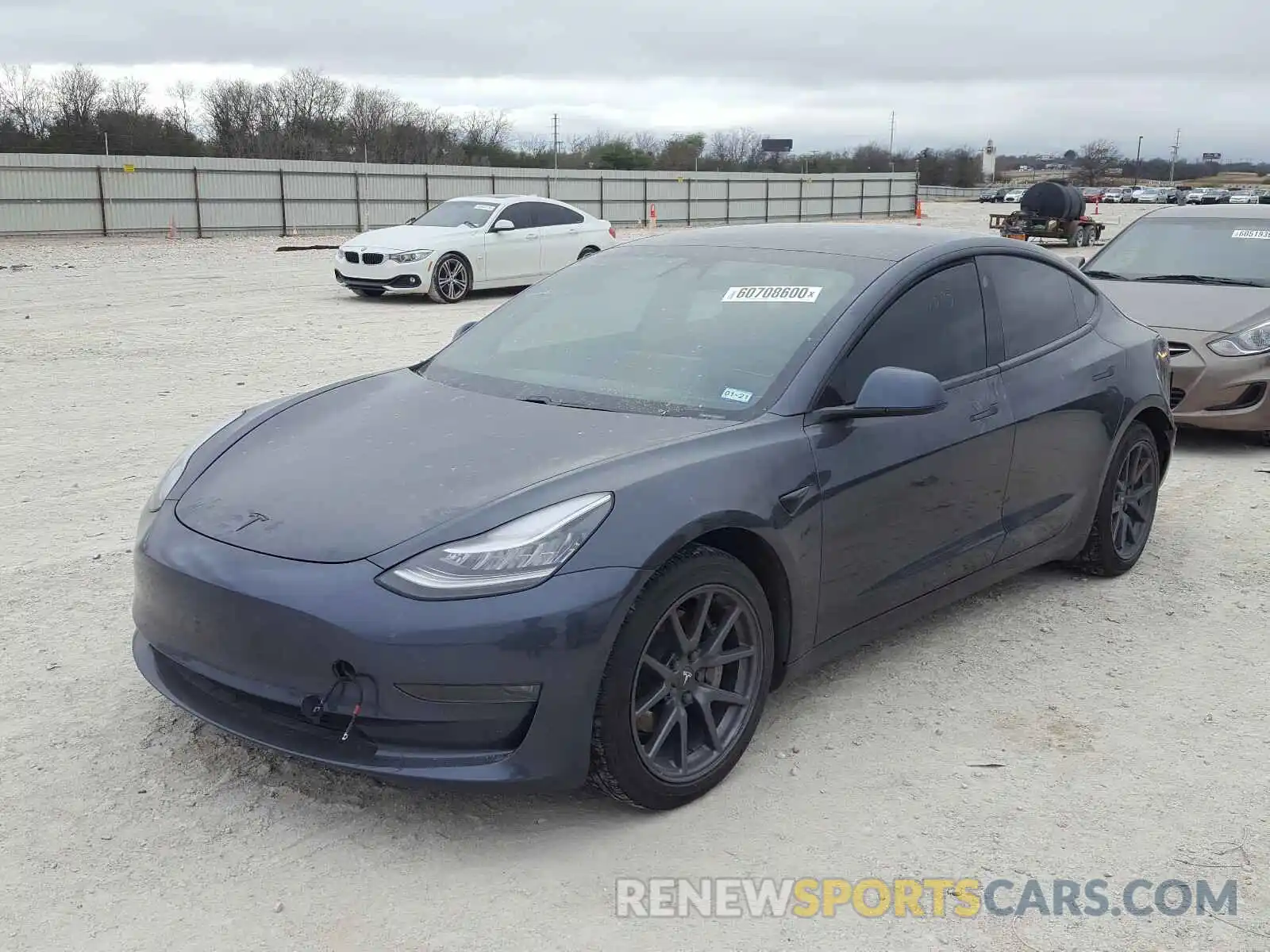 2 Photograph of a damaged car 5YJ3E1EB4LF616739 TESLA MODEL 3 2020