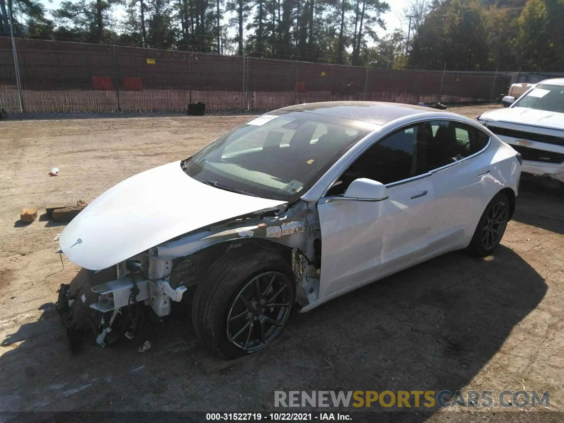 2 Photograph of a damaged car 5YJ3E1EB4LF618409 TESLA MODEL 3 2020