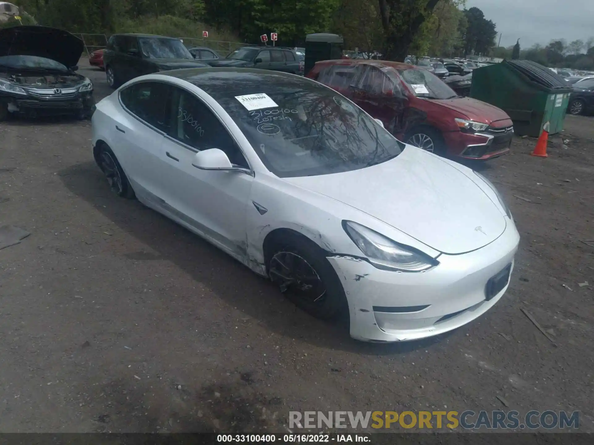 1 Фотография поврежденного автомобиля 5YJ3E1EB4LF618569 TESLA MODEL 3 2020