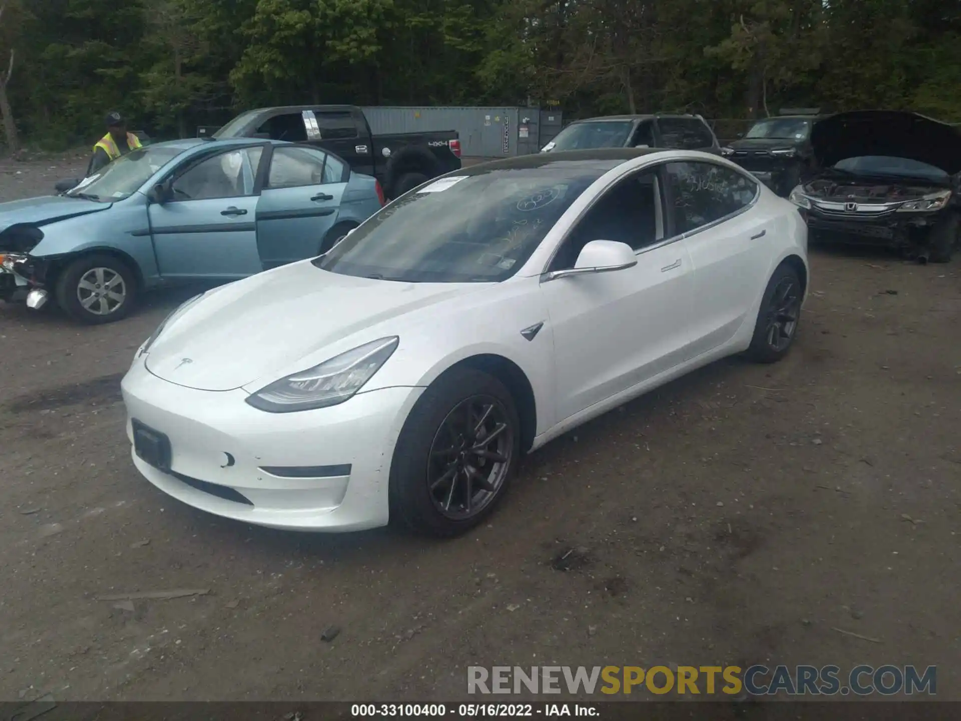 2 Фотография поврежденного автомобиля 5YJ3E1EB4LF618569 TESLA MODEL 3 2020