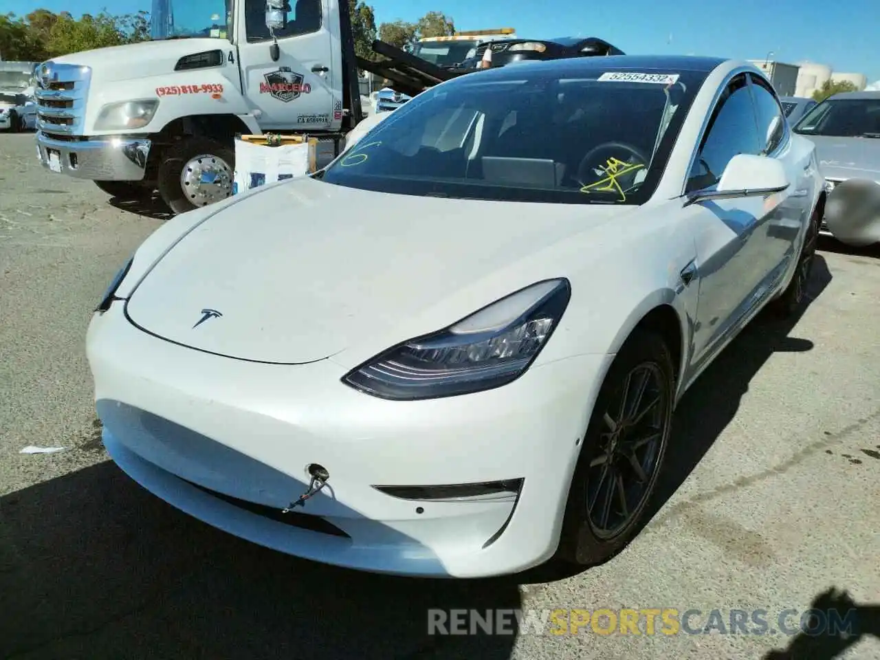 2 Фотография поврежденного автомобиля 5YJ3E1EB4LF619401 TESLA MODEL 3 2020