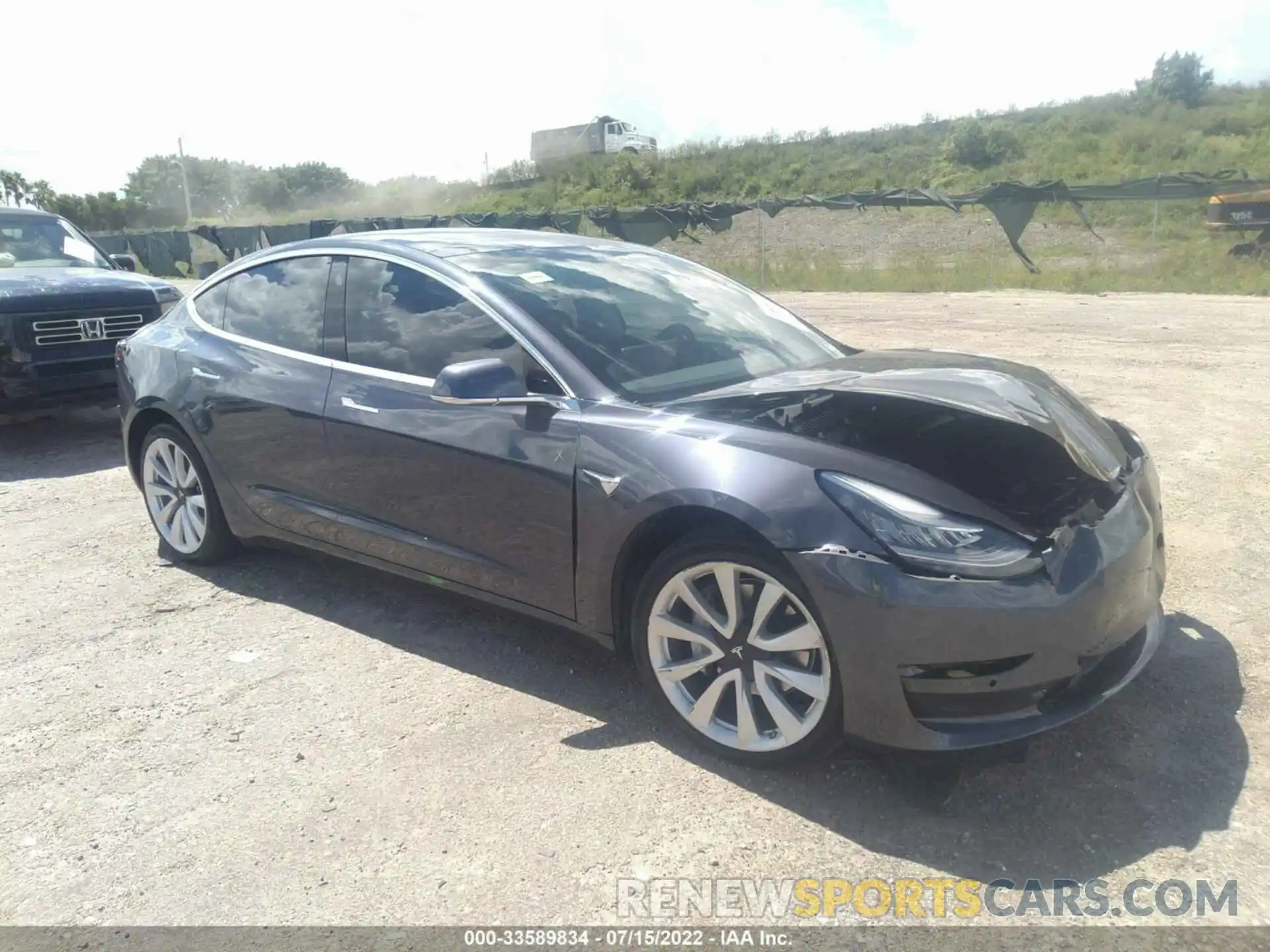 1 Photograph of a damaged car 5YJ3E1EB4LF620175 TESLA MODEL 3 2020