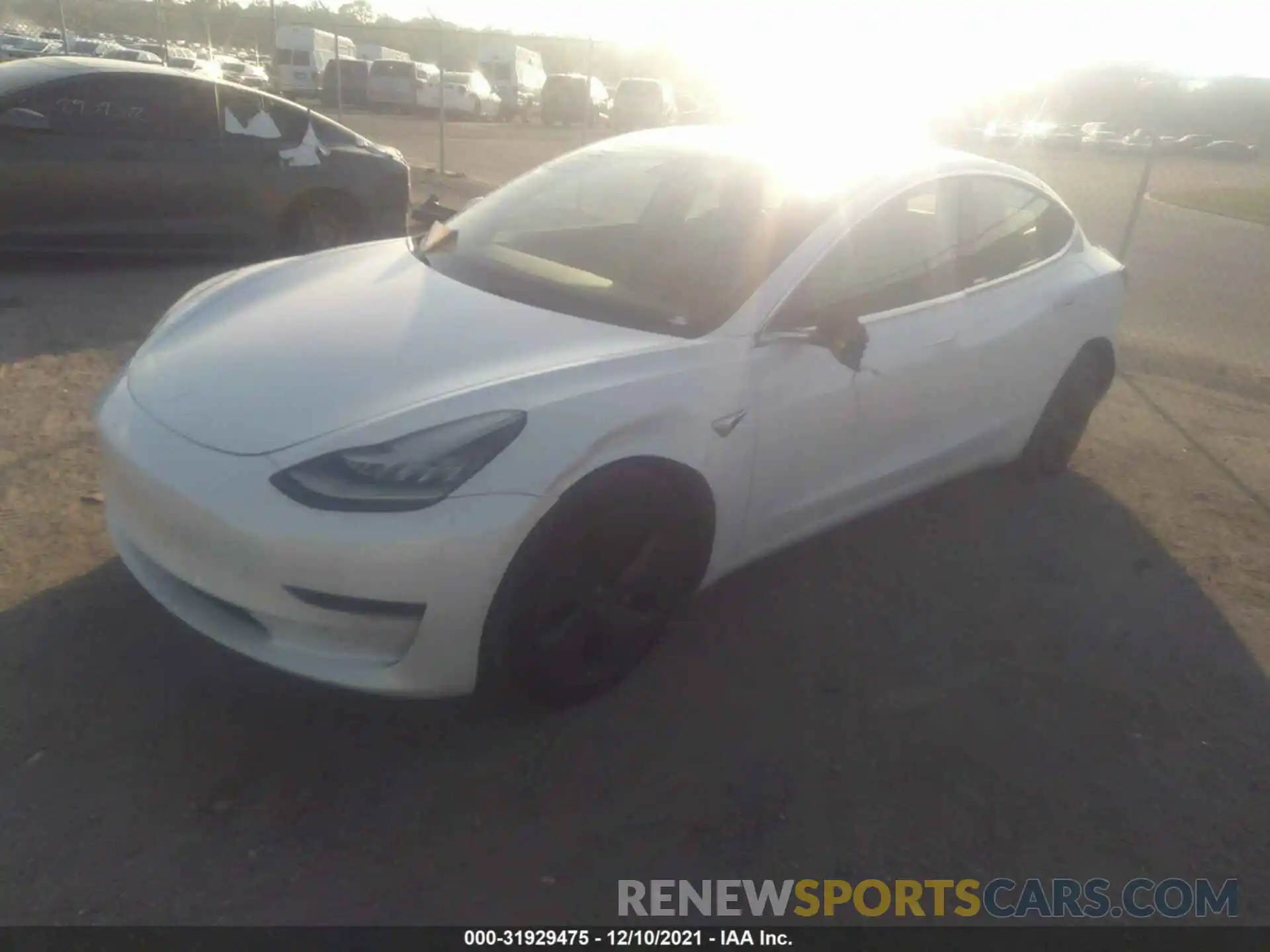 2 Photograph of a damaged car 5YJ3E1EB4LF629037 TESLA MODEL 3 2020