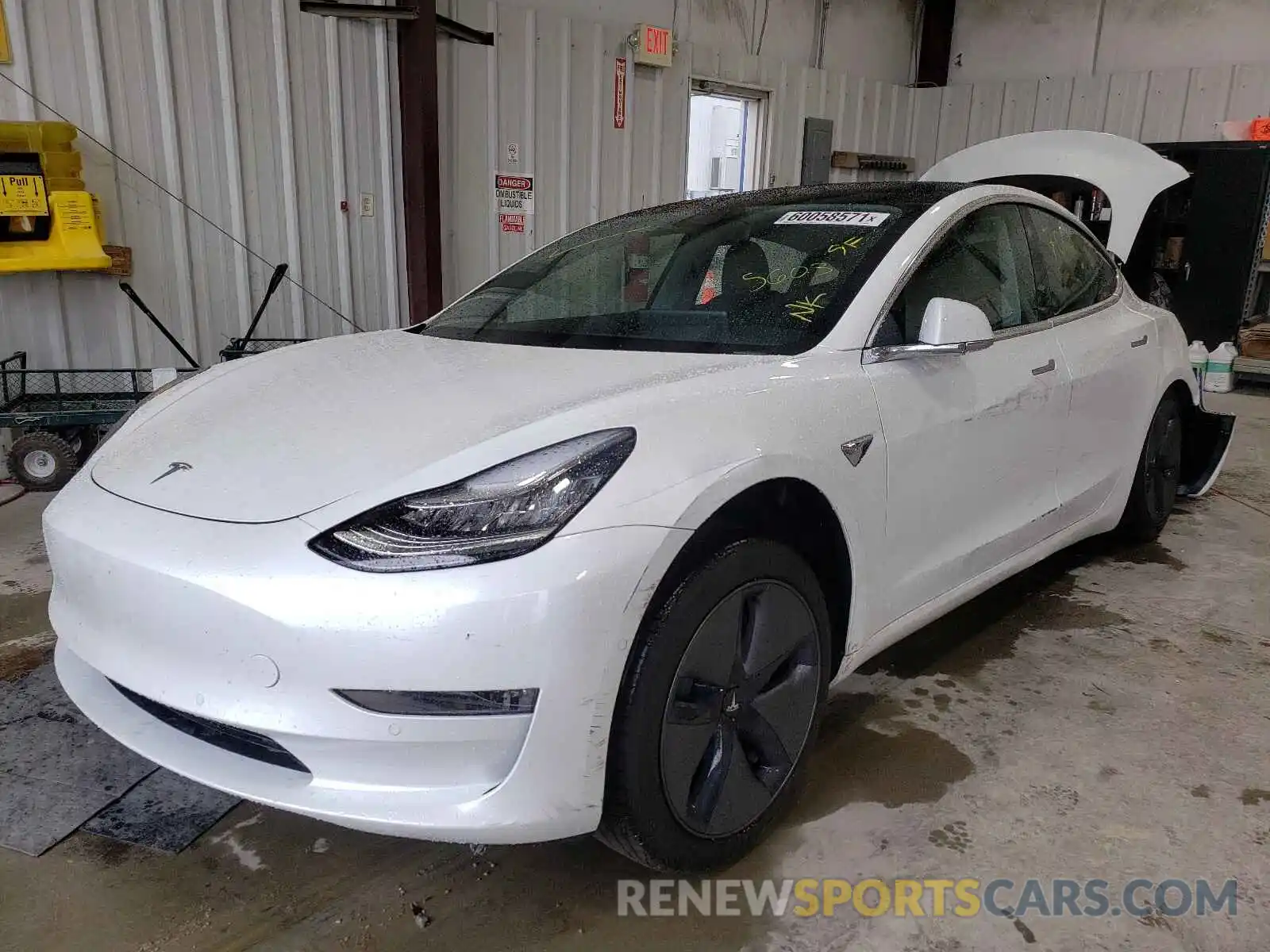 2 Photograph of a damaged car 5YJ3E1EB4LF665603 TESLA MODEL 3 2020