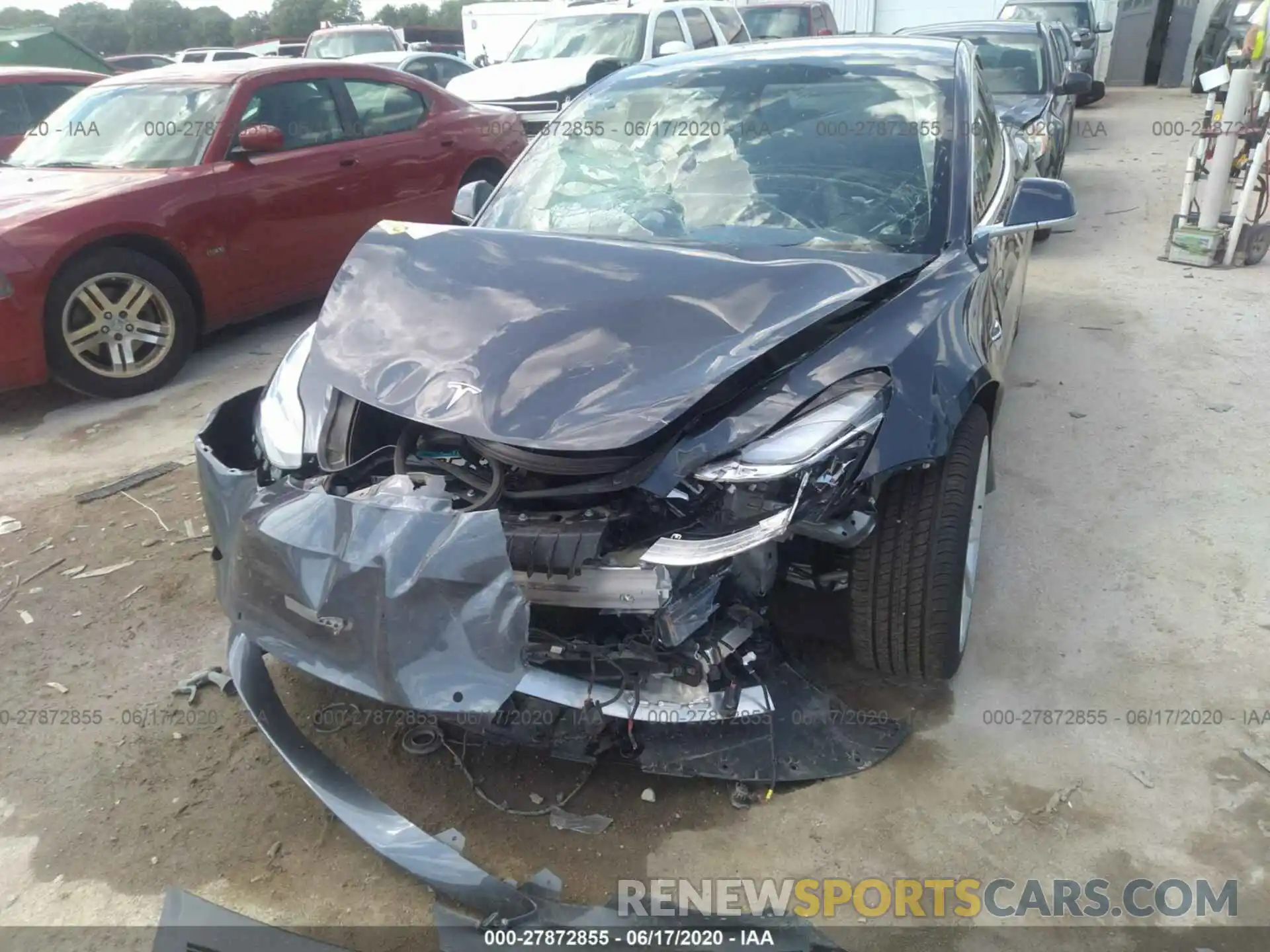 6 Photograph of a damaged car 5YJ3E1EB4LF666606 TESLA MODEL 3 2020