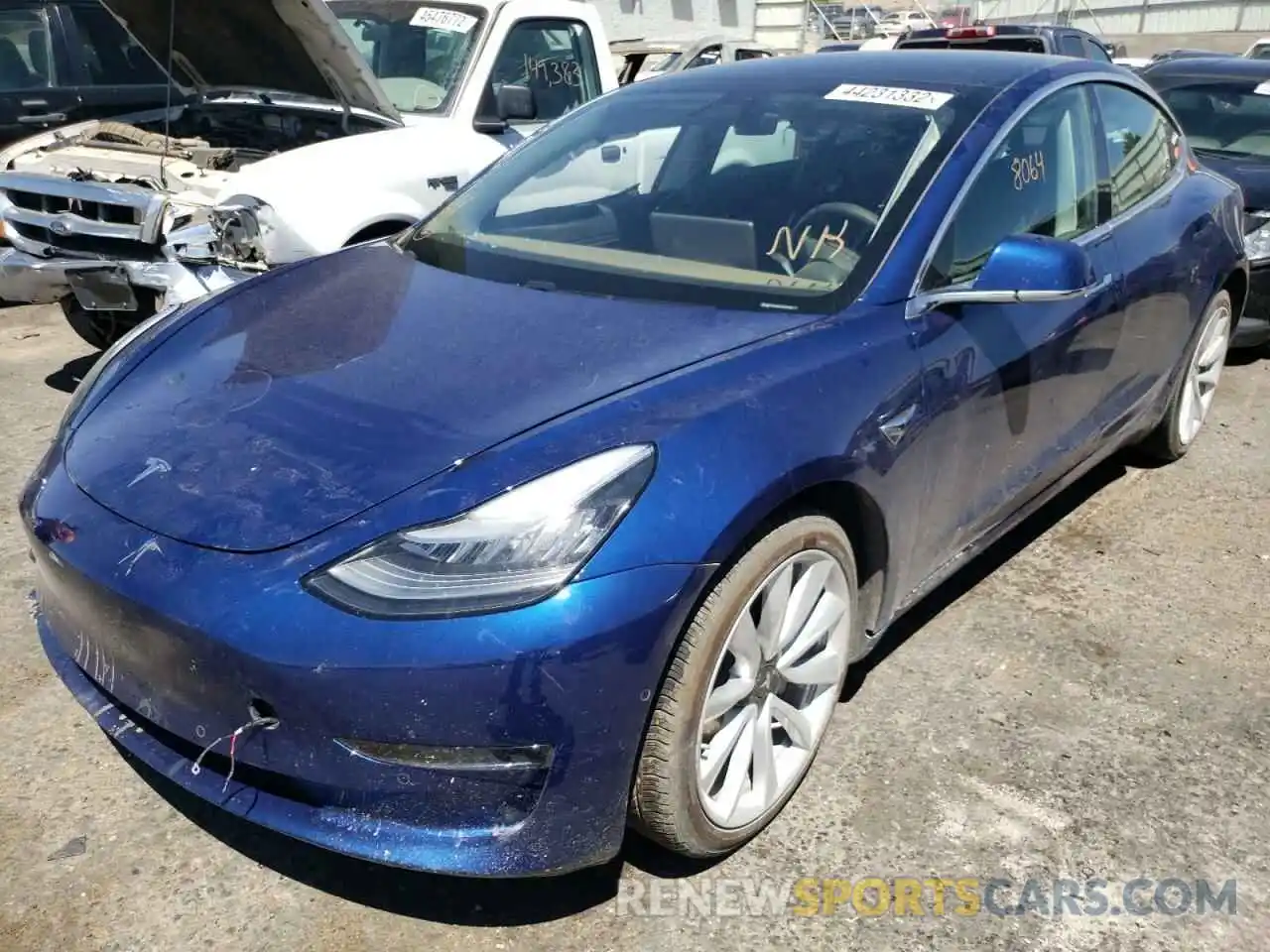 2 Фотография поврежденного автомобиля 5YJ3E1EB4LF667187 TESLA MODEL 3 2020