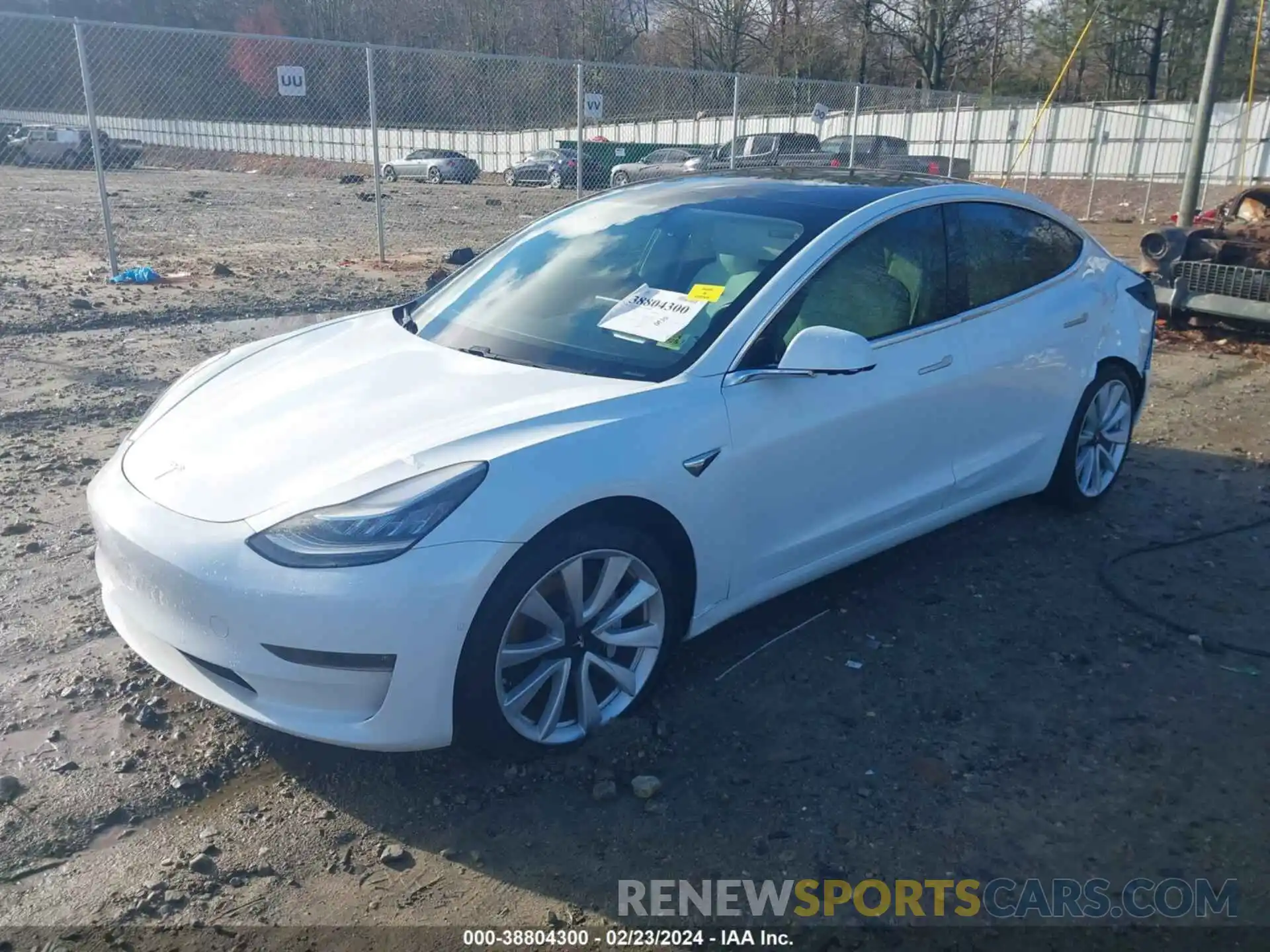 2 Photograph of a damaged car 5YJ3E1EB4LF712953 TESLA MODEL 3 2020