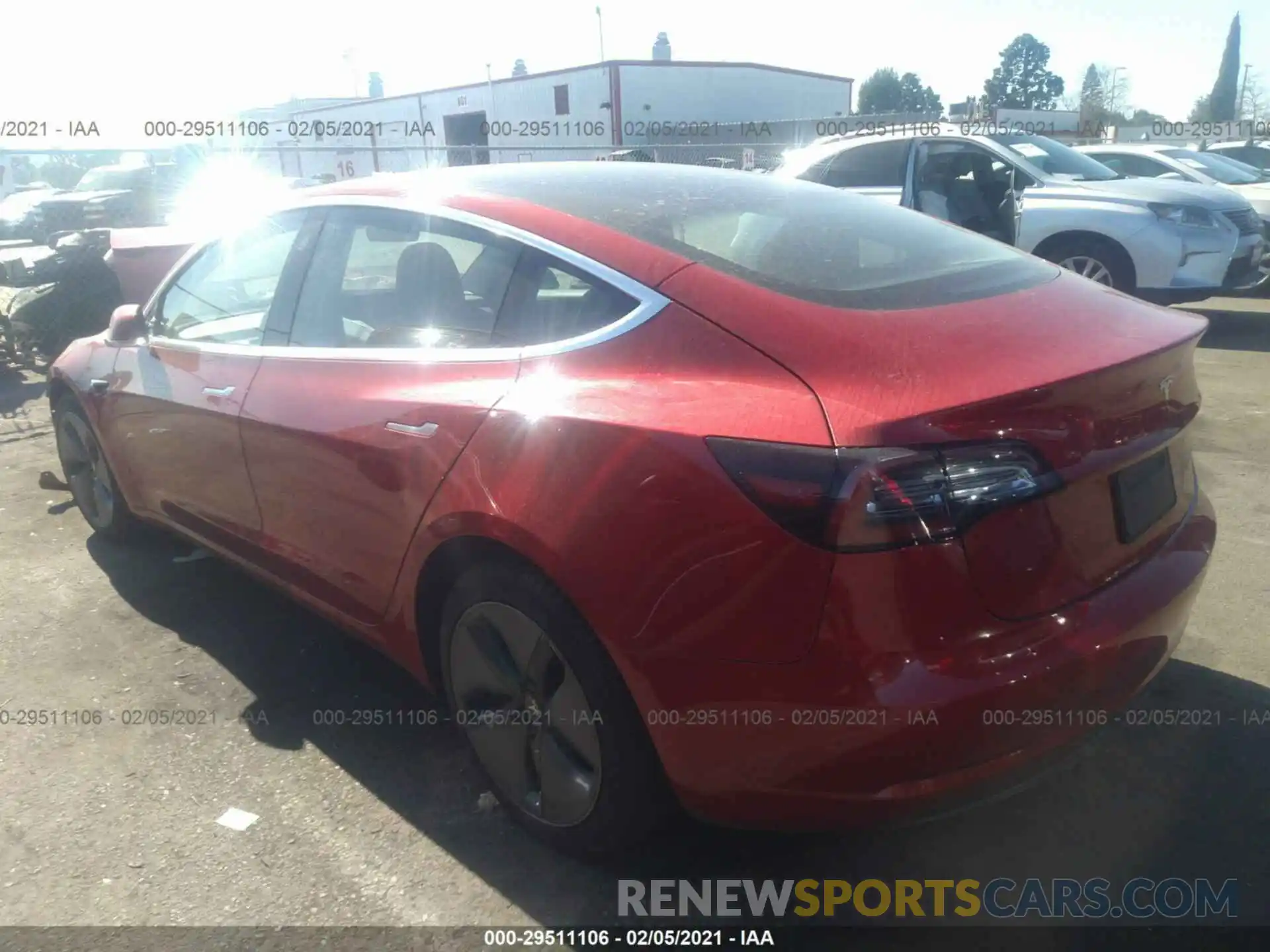 3 Photograph of a damaged car 5YJ3E1EB4LF722625 TESLA MODEL 3 2020