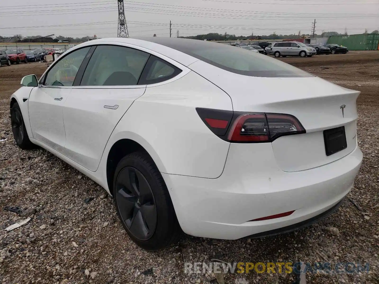 3 Photograph of a damaged car 5YJ3E1EB4LF735889 TESLA MODEL 3 2020