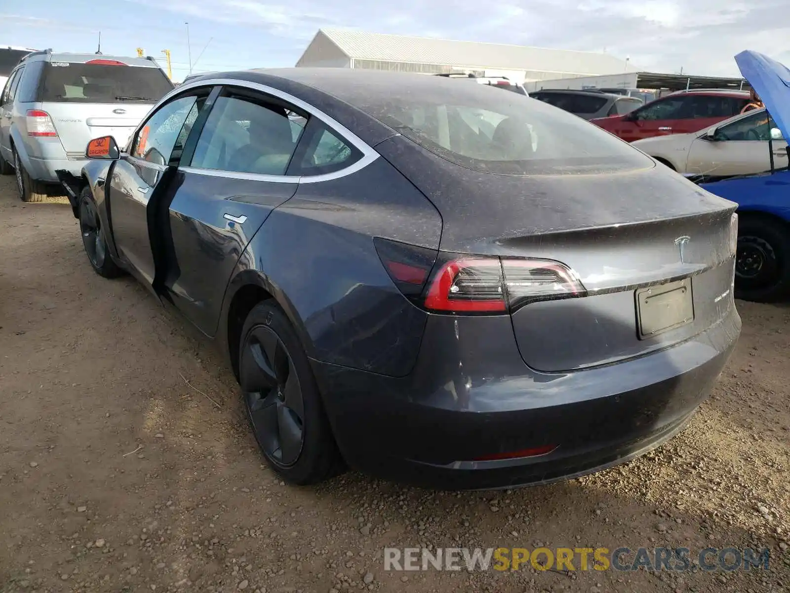 3 Photograph of a damaged car 5YJ3E1EB4LF741482 TESLA MODEL 3 2020