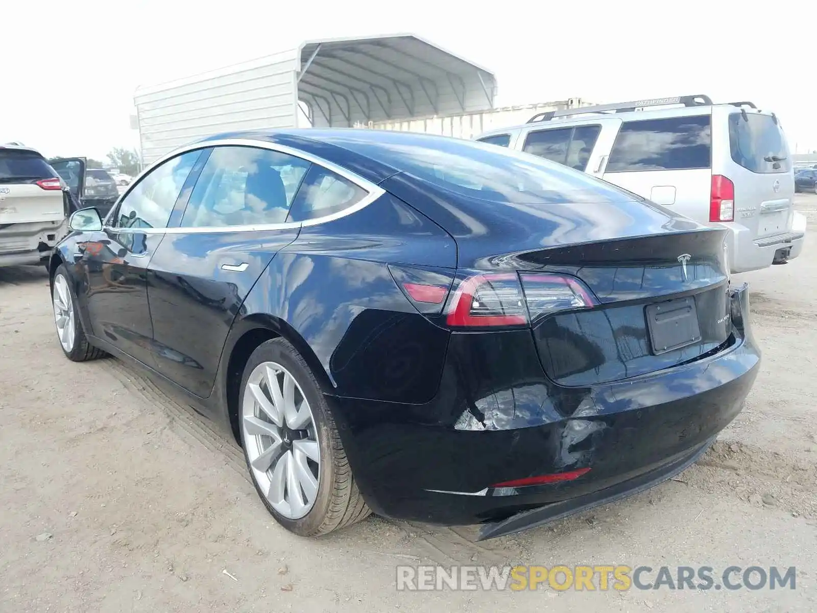 3 Photograph of a damaged car 5YJ3E1EB4LF787362 TESLA MODEL 3 2020