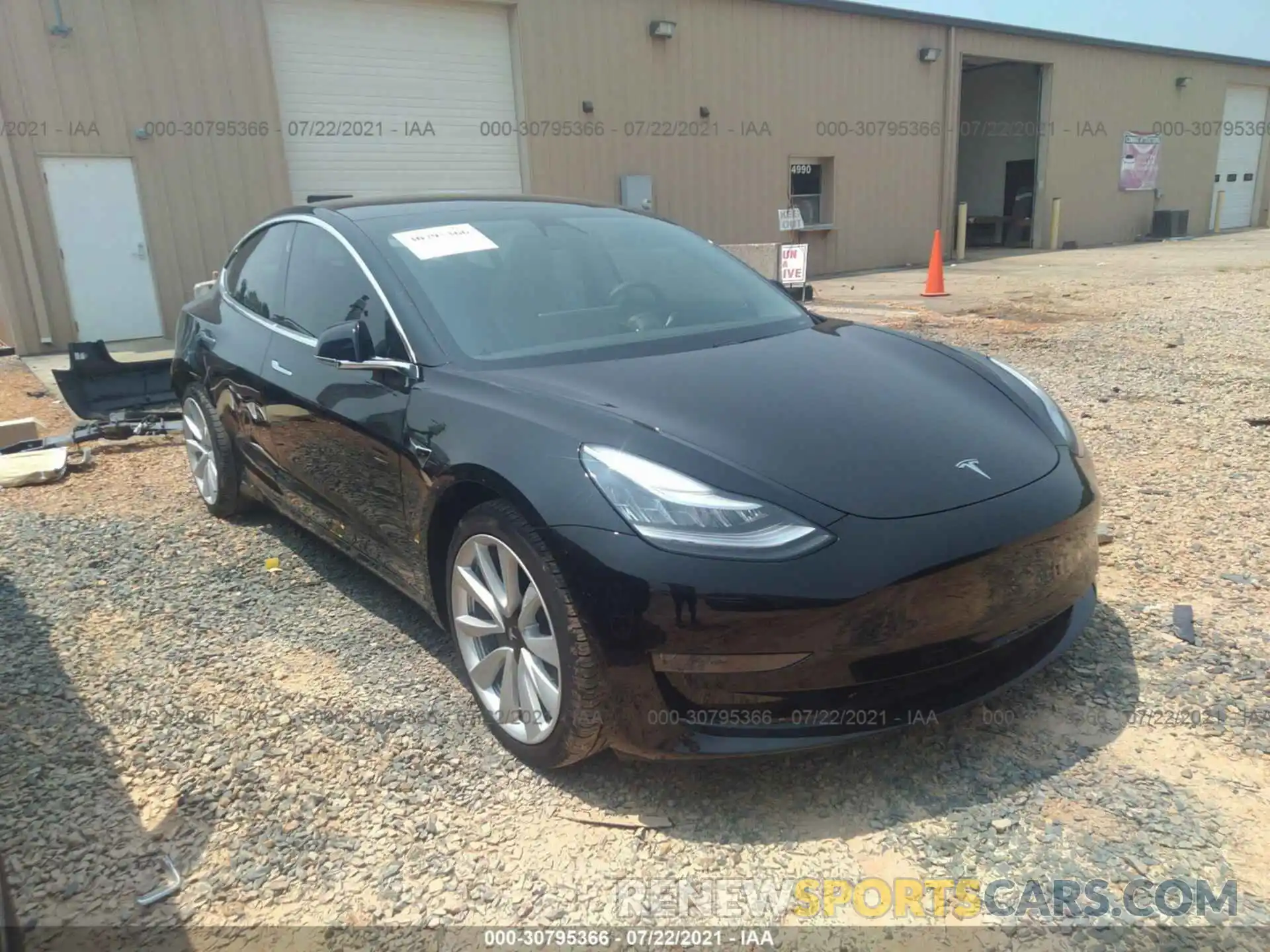 1 Photograph of a damaged car 5YJ3E1EB5LF600615 TESLA MODEL 3 2020