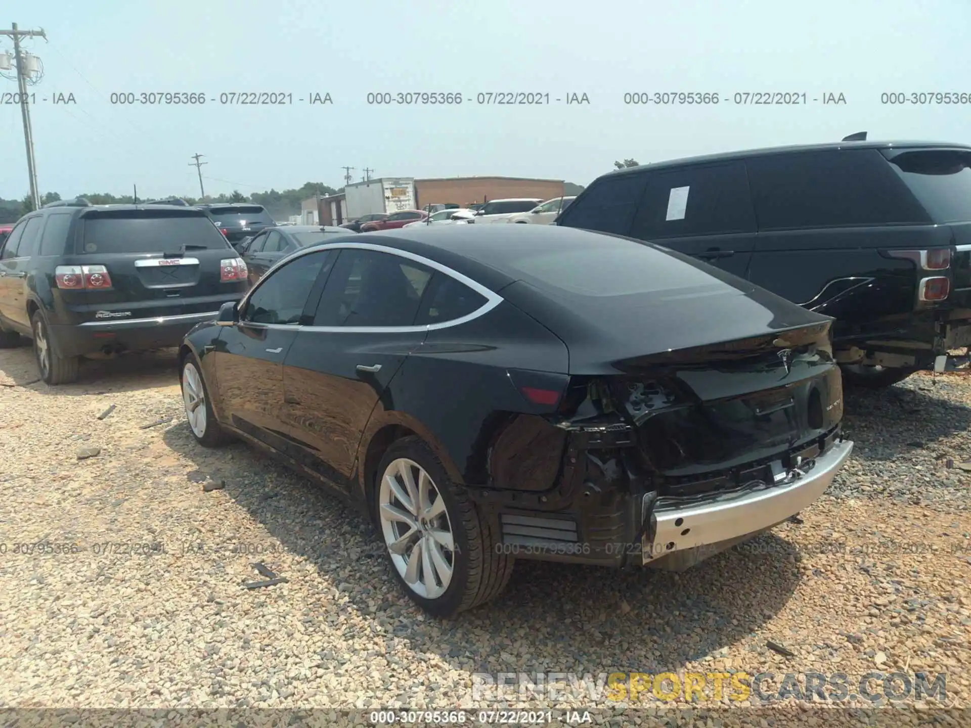 3 Photograph of a damaged car 5YJ3E1EB5LF600615 TESLA MODEL 3 2020