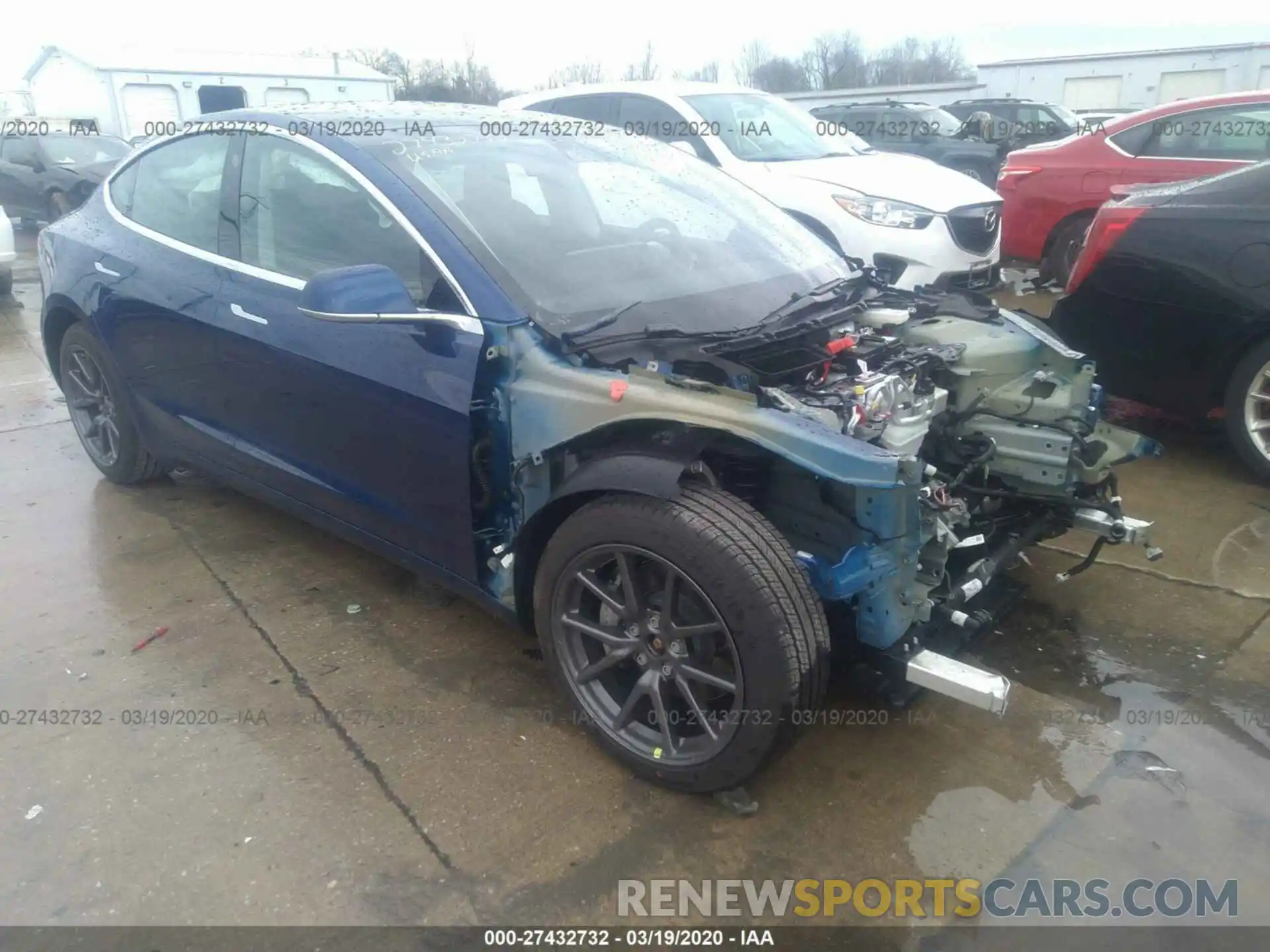 1 Photograph of a damaged car 5YJ3E1EB5LF617432 TESLA MODEL 3 2020