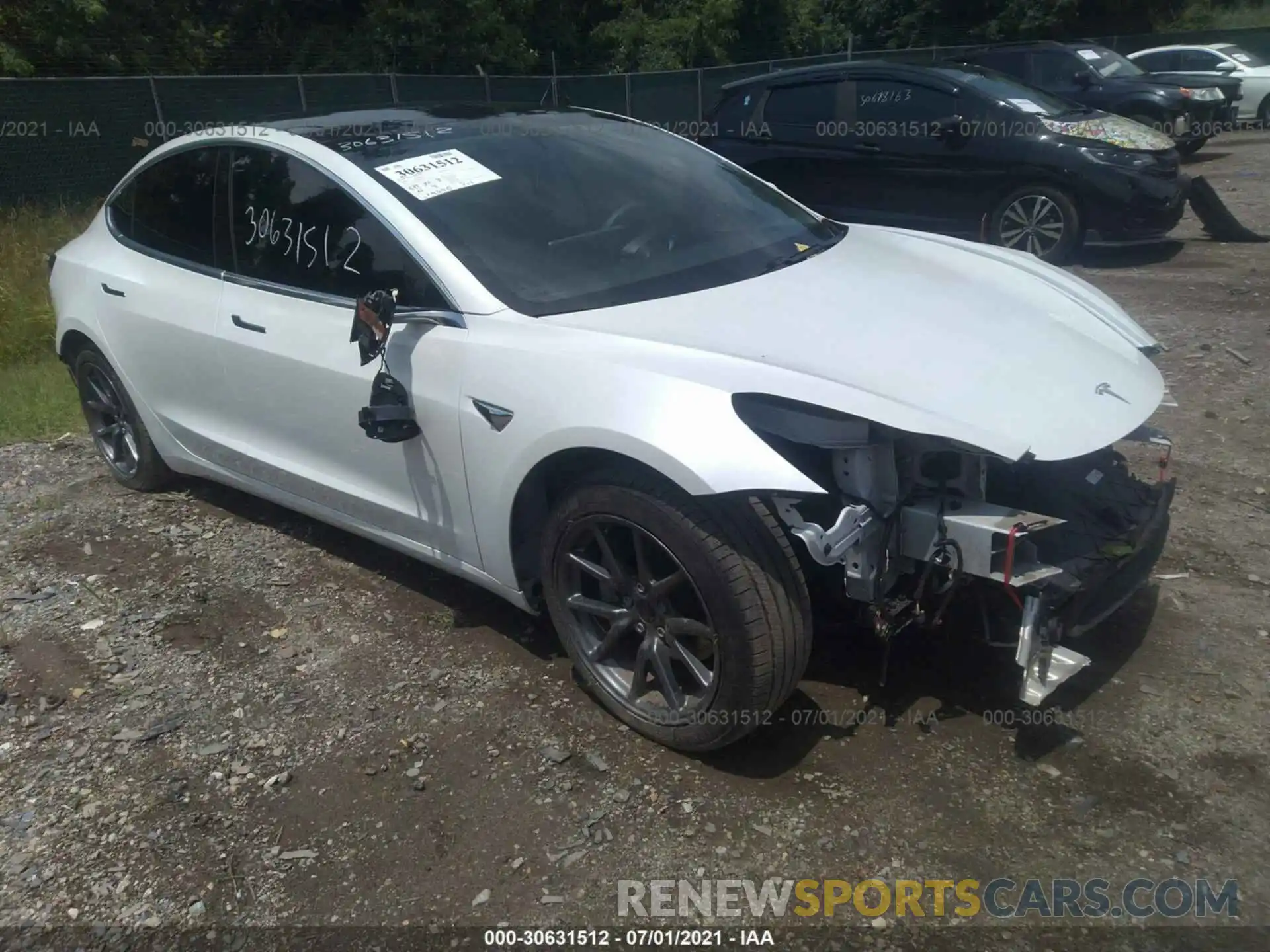 1 Photograph of a damaged car 5YJ3E1EB5LF618421 TESLA MODEL 3 2020