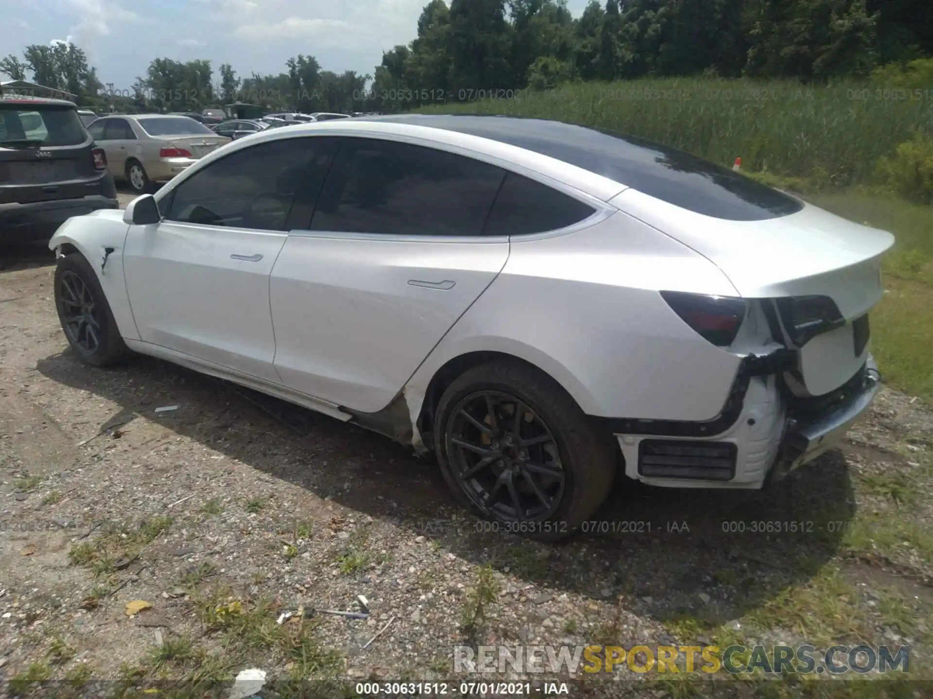 3 Photograph of a damaged car 5YJ3E1EB5LF618421 TESLA MODEL 3 2020