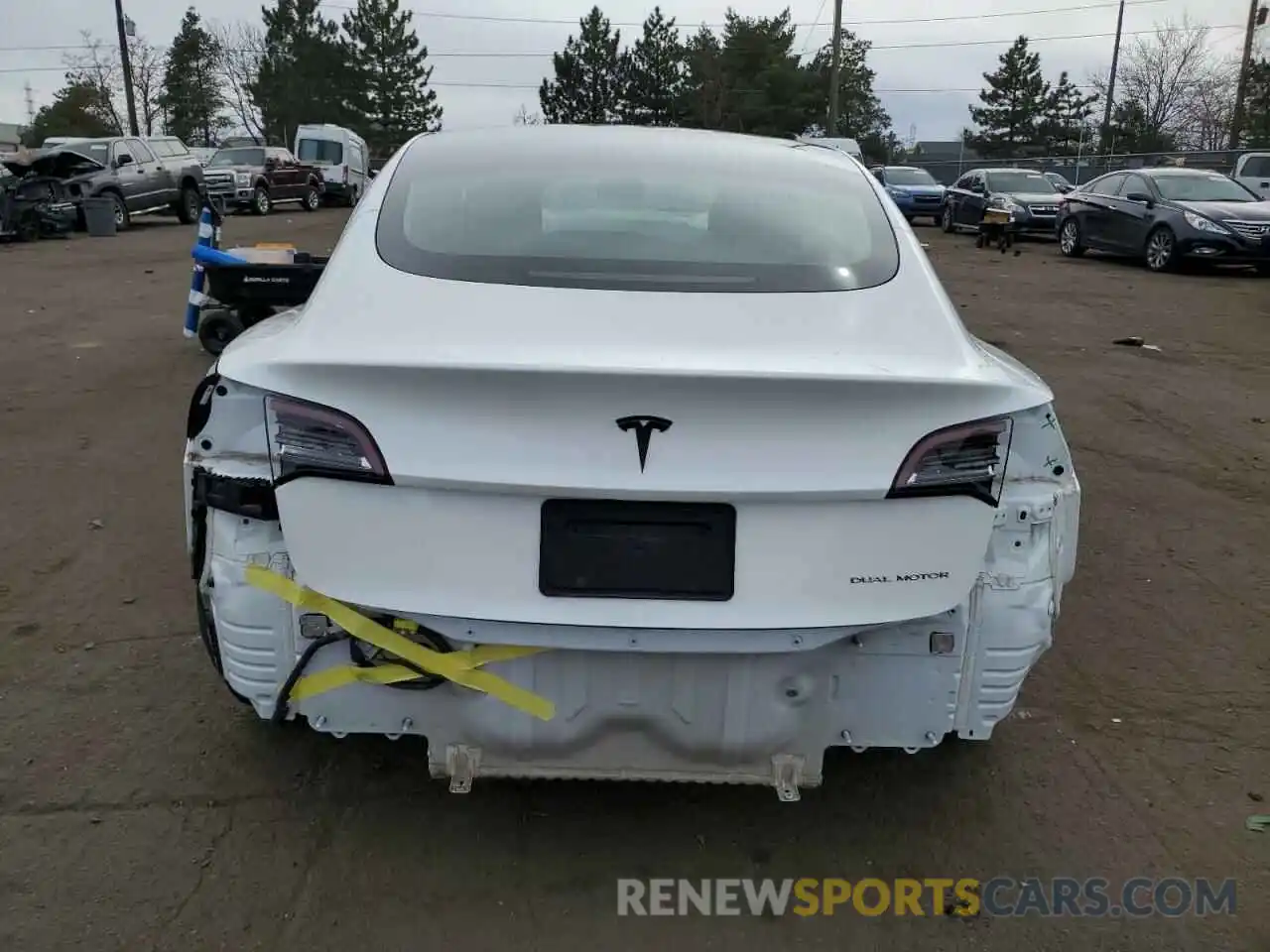 6 Photograph of a damaged car 5YJ3E1EB5LF621237 TESLA MODEL 3 2020