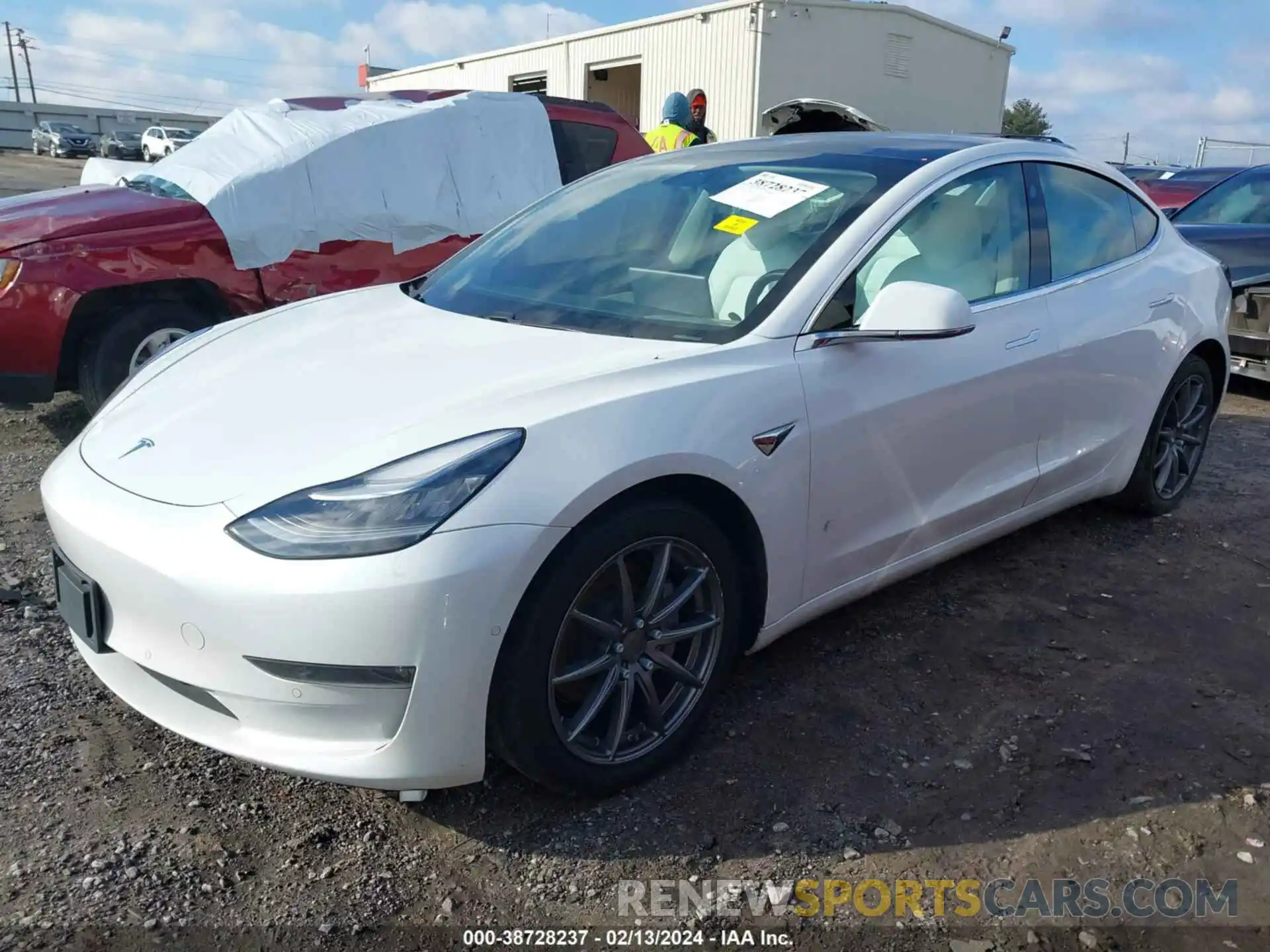 2 Фотография поврежденного автомобиля 5YJ3E1EB5LF622887 TESLA MODEL 3 2020