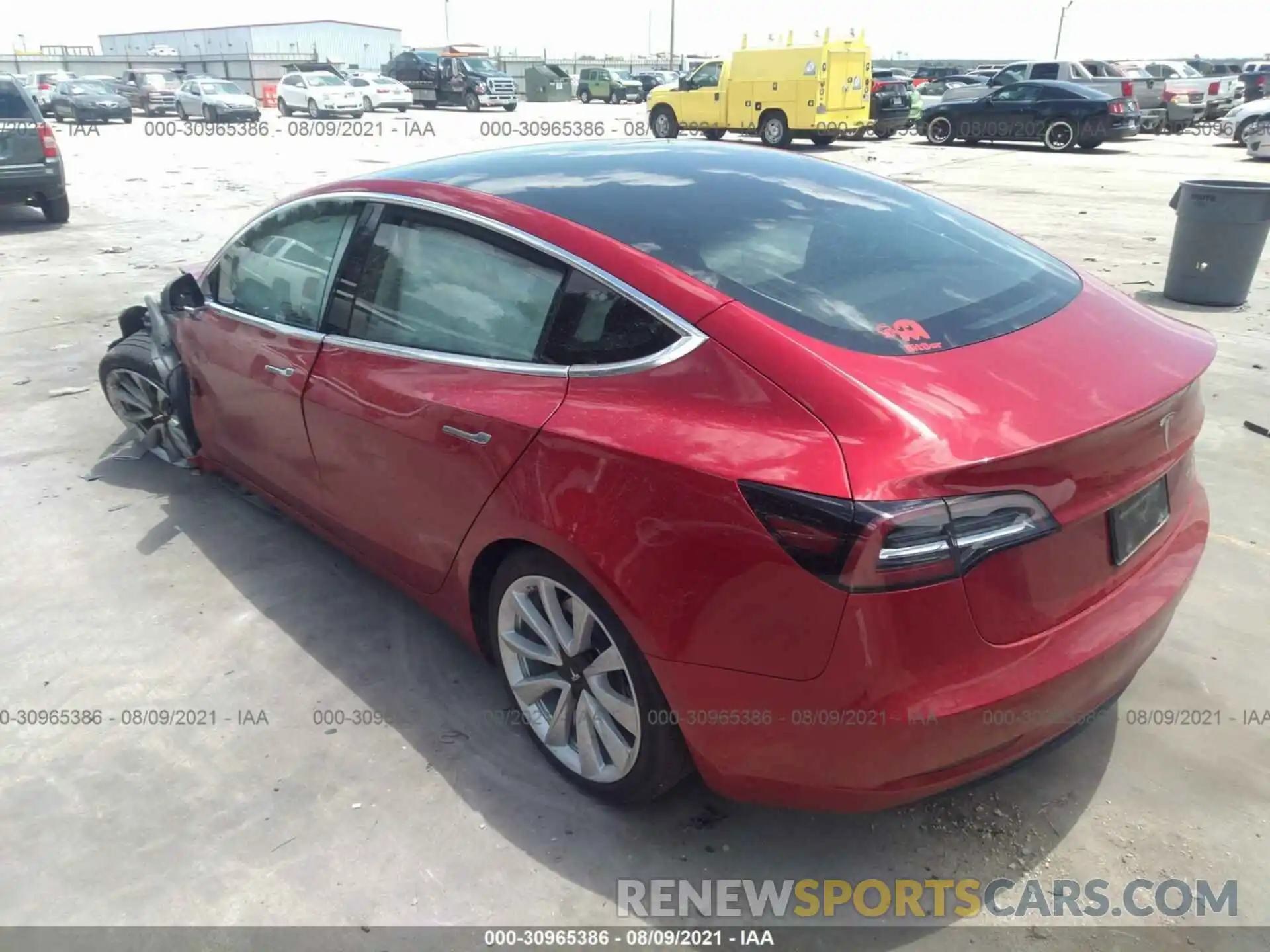 3 Фотография поврежденного автомобиля 5YJ3E1EB5LF628320 TESLA MODEL 3 2020