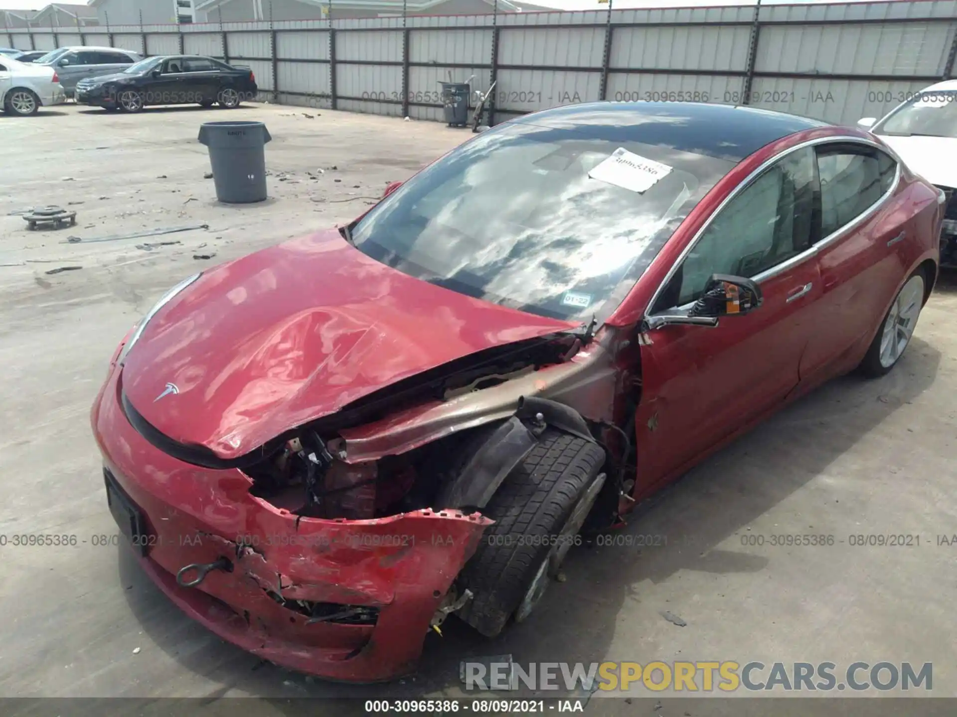 6 Photograph of a damaged car 5YJ3E1EB5LF628320 TESLA MODEL 3 2020