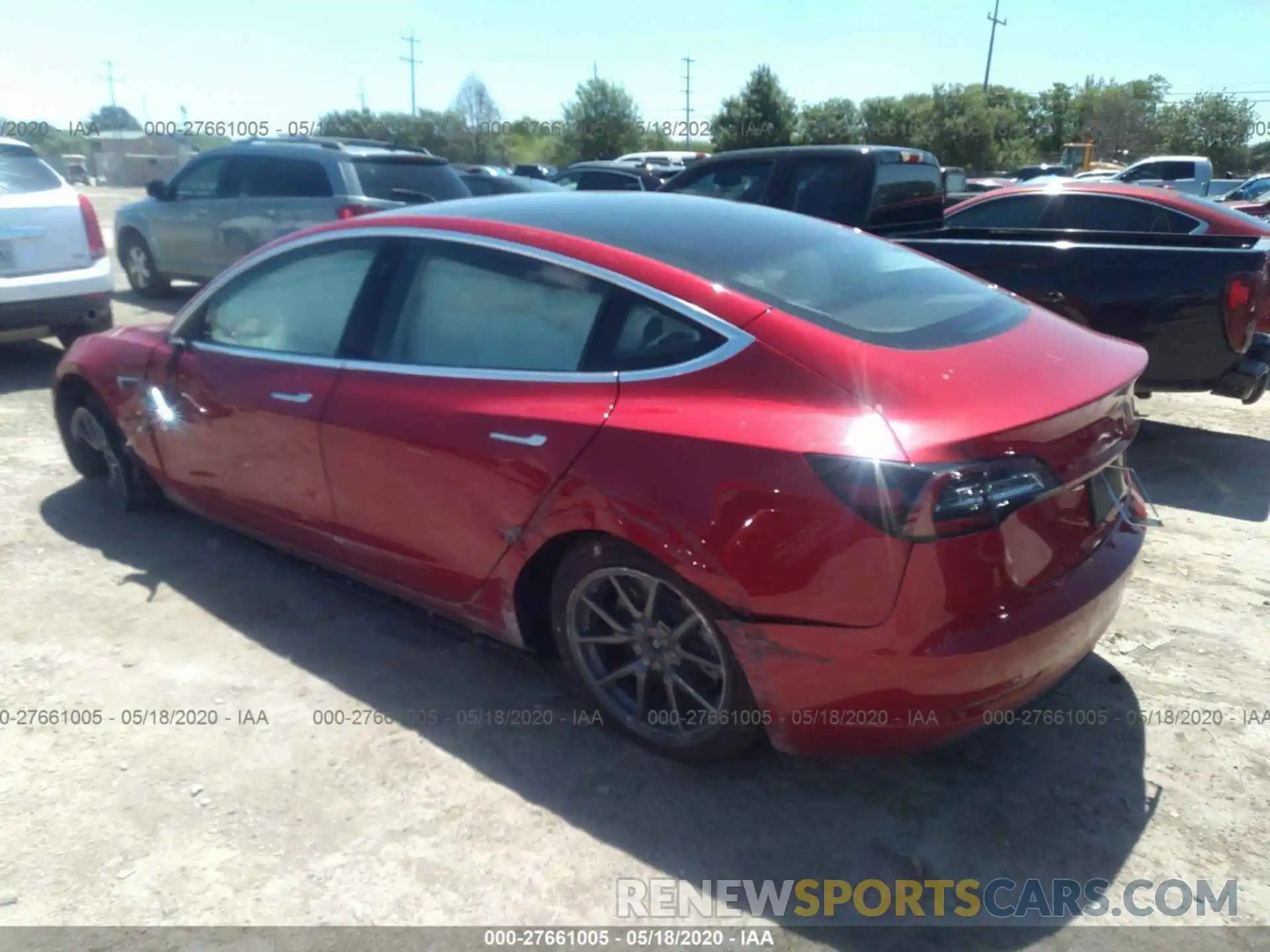 3 Photograph of a damaged car 5YJ3E1EB5LF628575 TESLA MODEL 3 2020