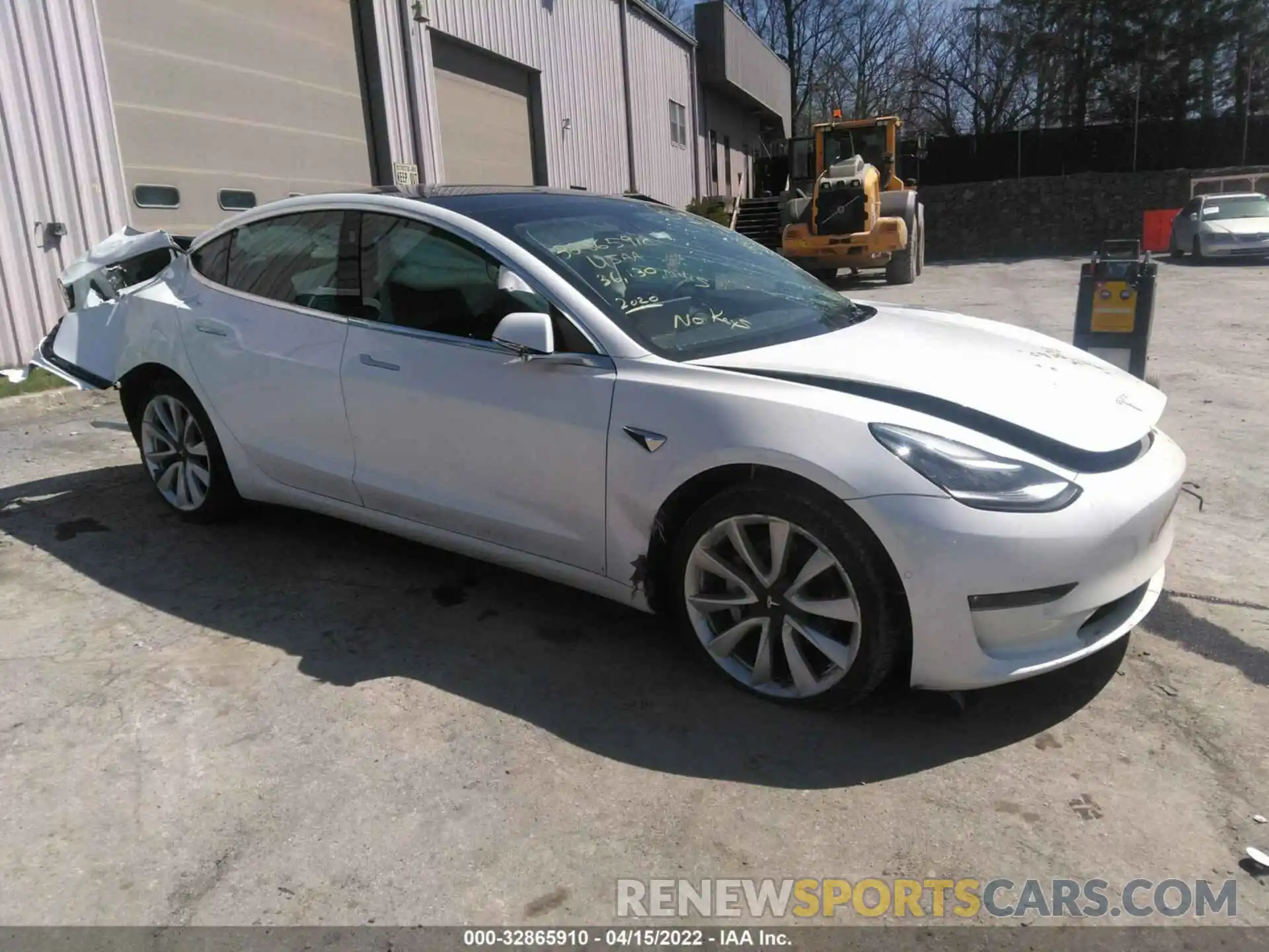 1 Photograph of a damaged car 5YJ3E1EB5LF638829 TESLA MODEL 3 2020