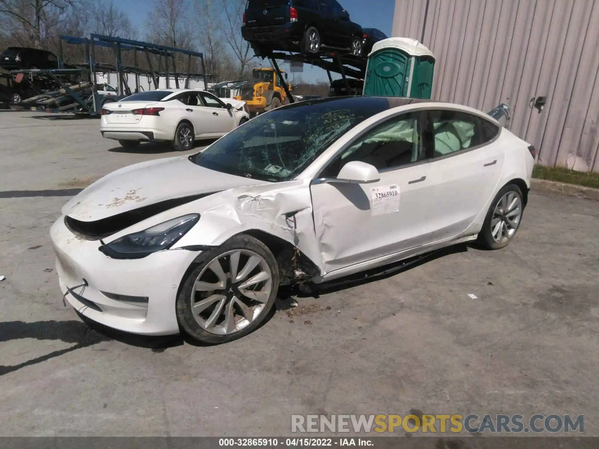 2 Photograph of a damaged car 5YJ3E1EB5LF638829 TESLA MODEL 3 2020