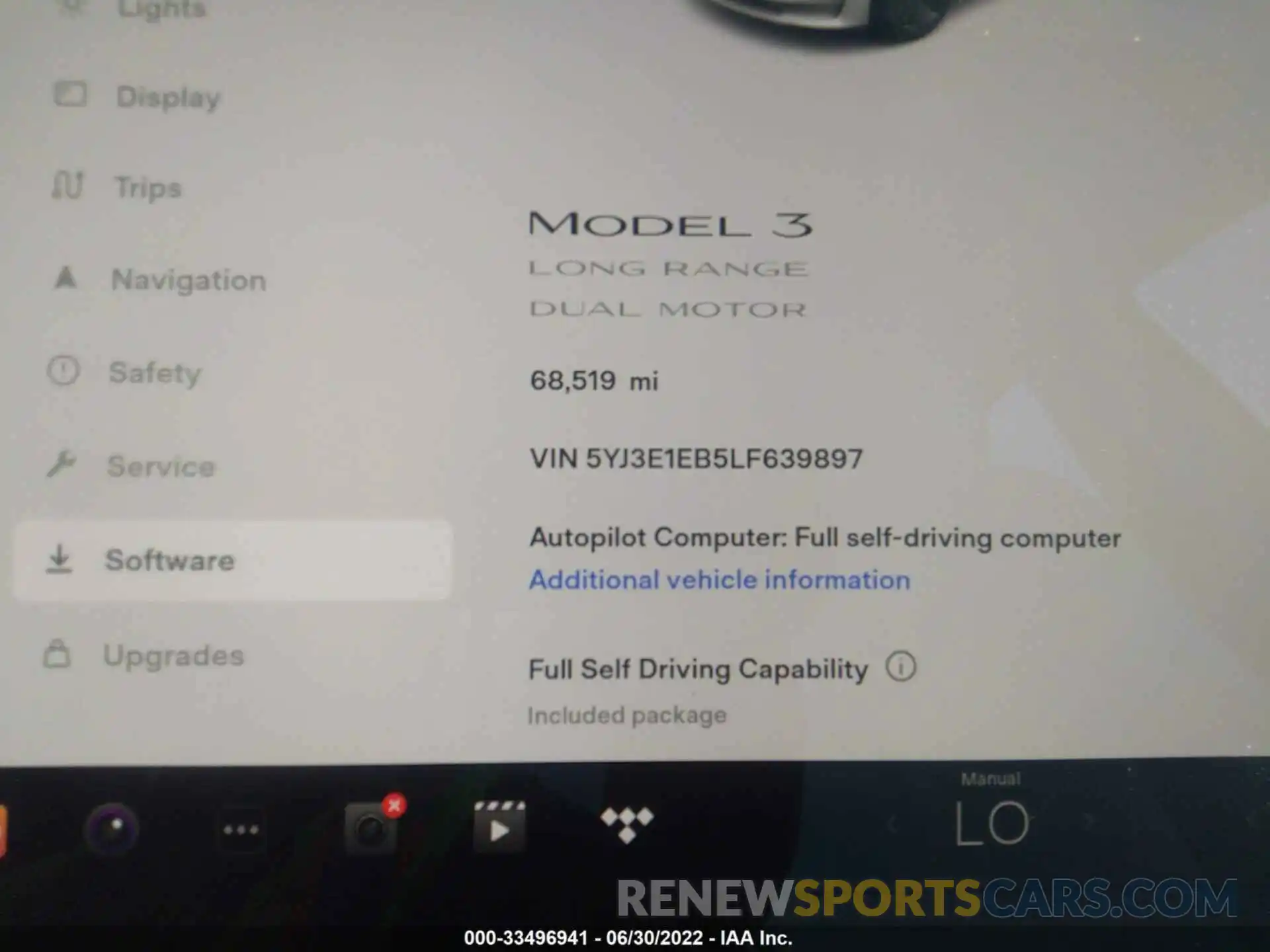 7 Photograph of a damaged car 5YJ3E1EB5LF639897 TESLA MODEL 3 2020