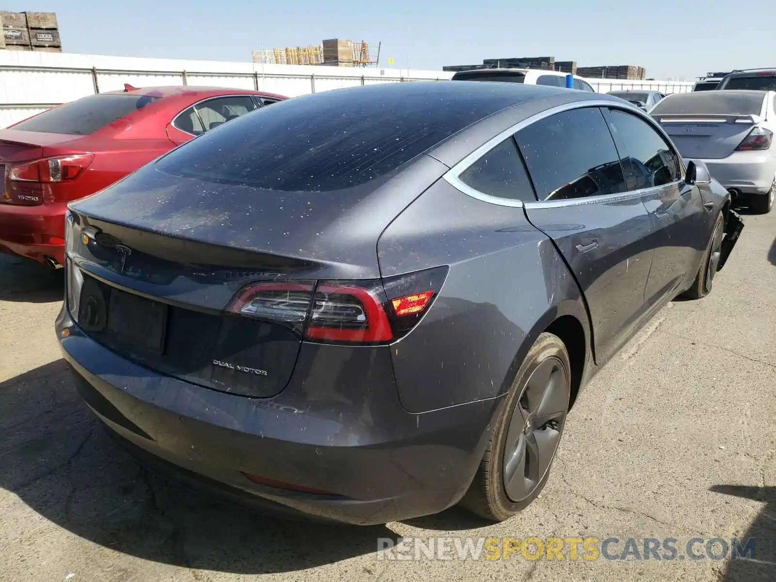 4 Photograph of a damaged car 5YJ3E1EB5LF646025 TESLA MODEL 3 2020