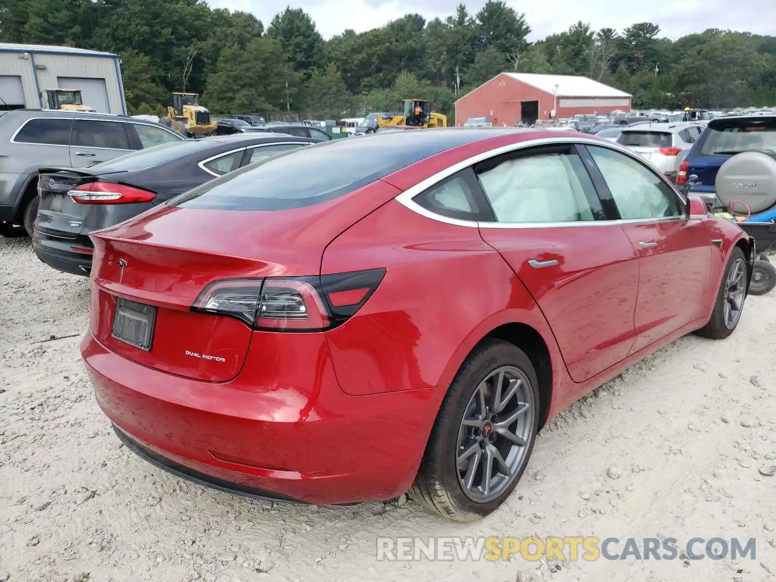 4 Photograph of a damaged car 5YJ3E1EB5LF649829 TESLA MODEL 3 2020