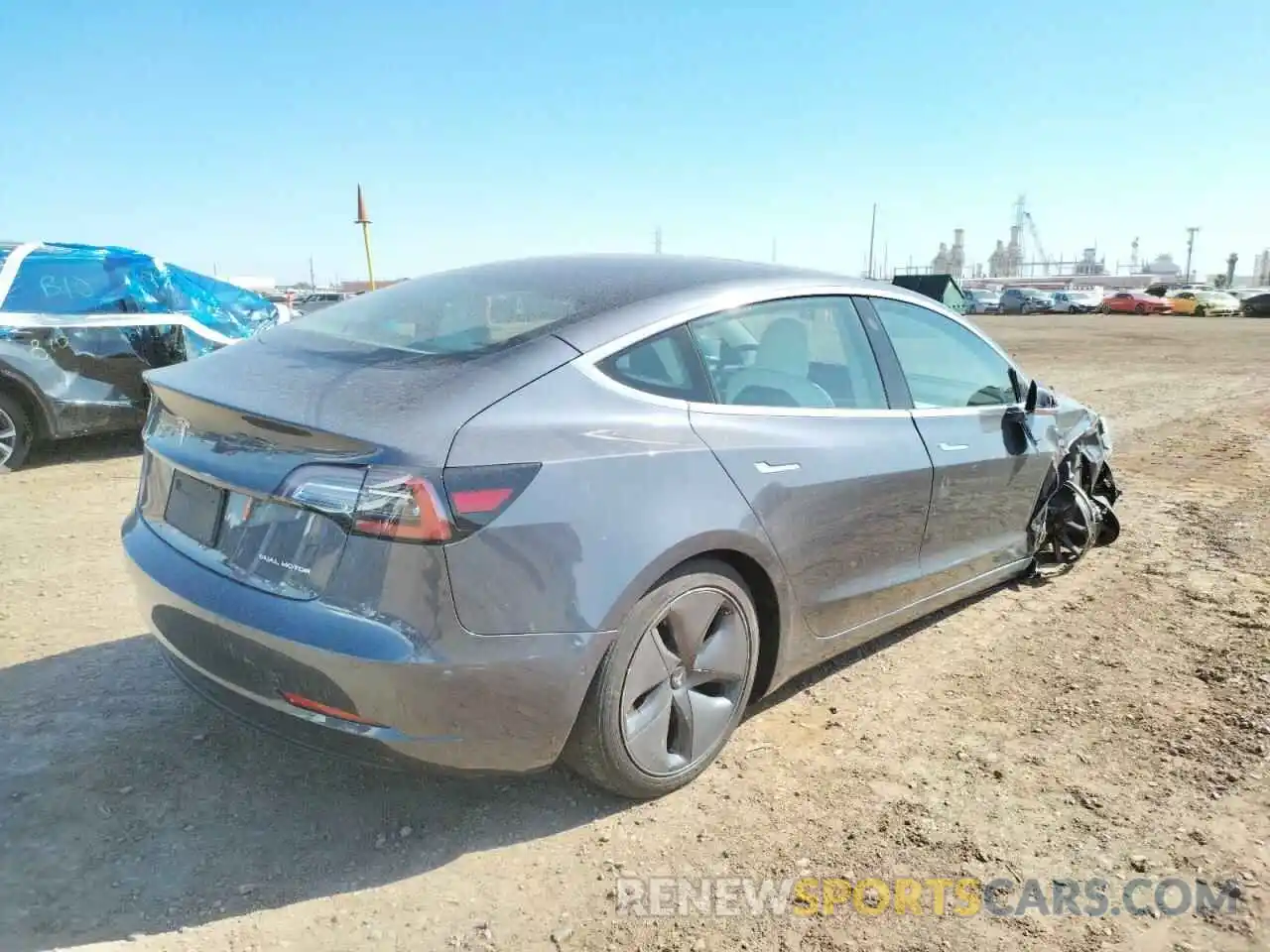 4 Photograph of a damaged car 5YJ3E1EB5LF651371 TESLA MODEL 3 2020