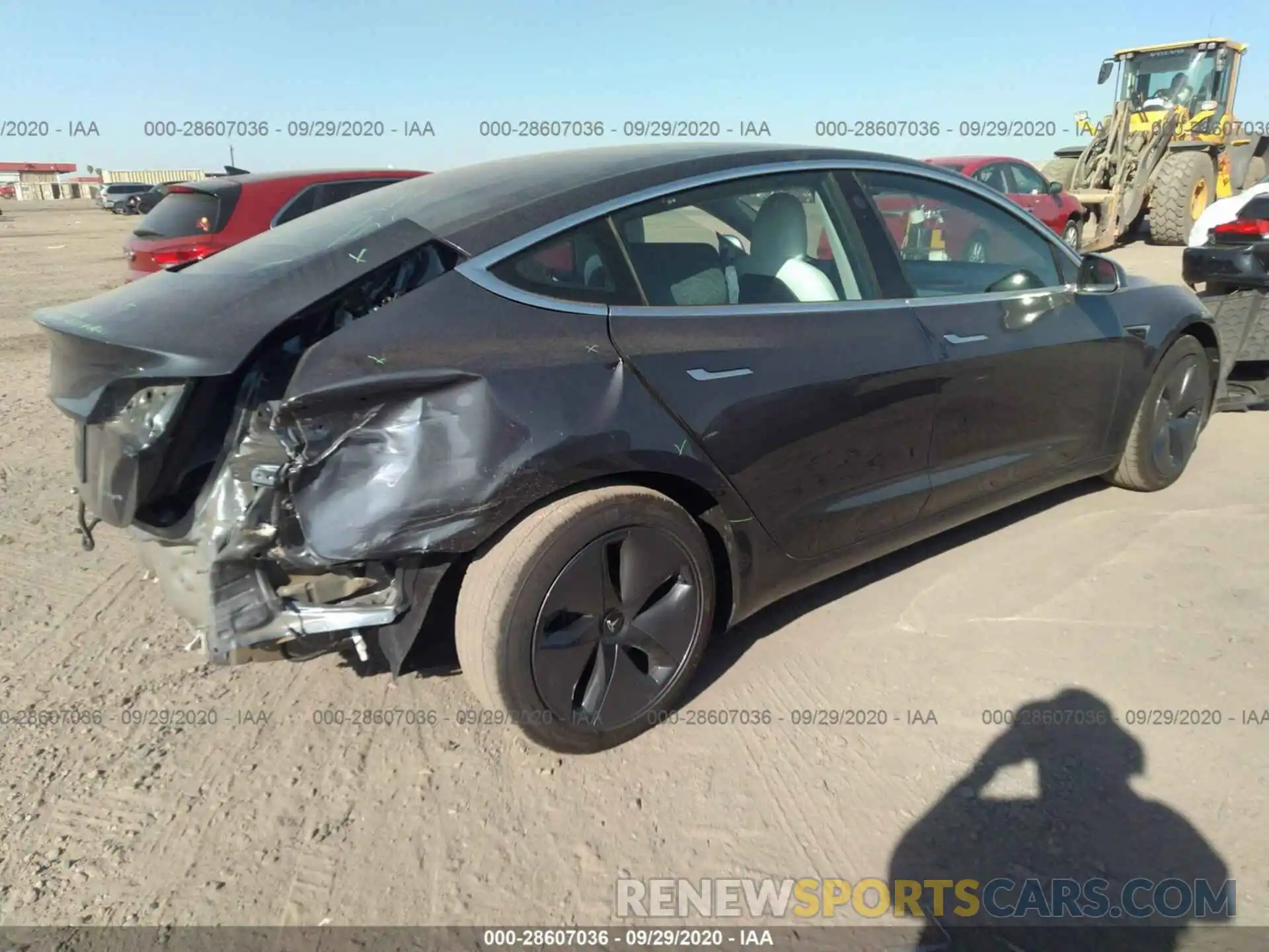 4 Photograph of a damaged car 5YJ3E1EB5LF651385 TESLA MODEL 3 2020