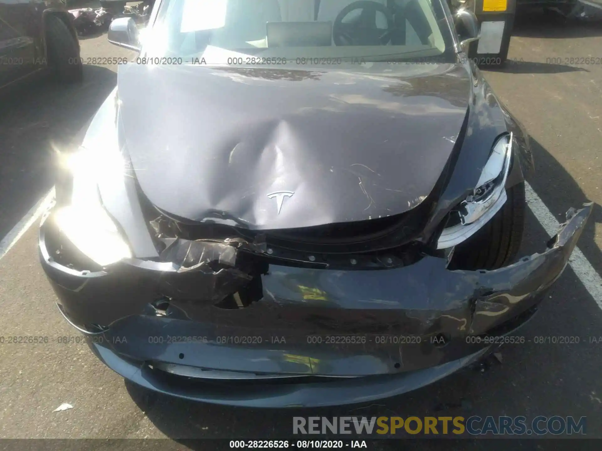 6 Photograph of a damaged car 5YJ3E1EB5LF667991 TESLA MODEL 3 2020