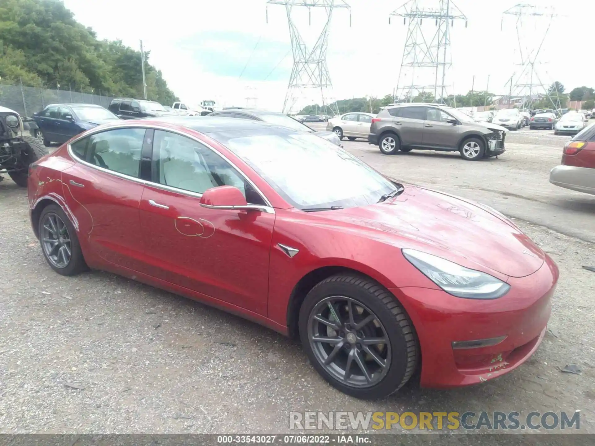 1 Photograph of a damaged car 5YJ3E1EB5LF668221 TESLA MODEL 3 2020