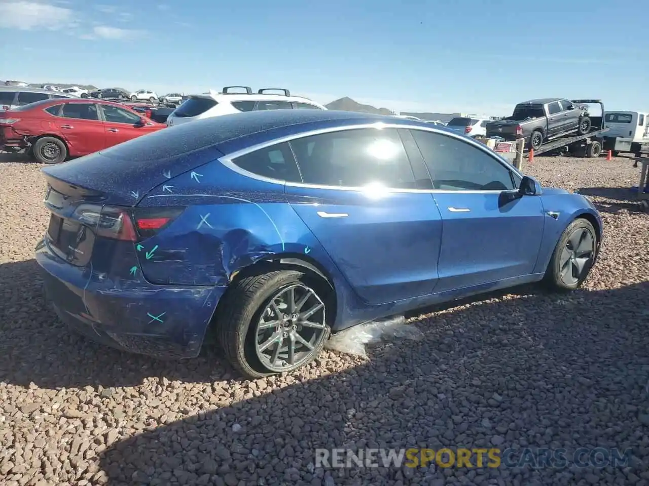 3 Photograph of a damaged car 5YJ3E1EB5LF668459 TESLA MODEL 3 2020