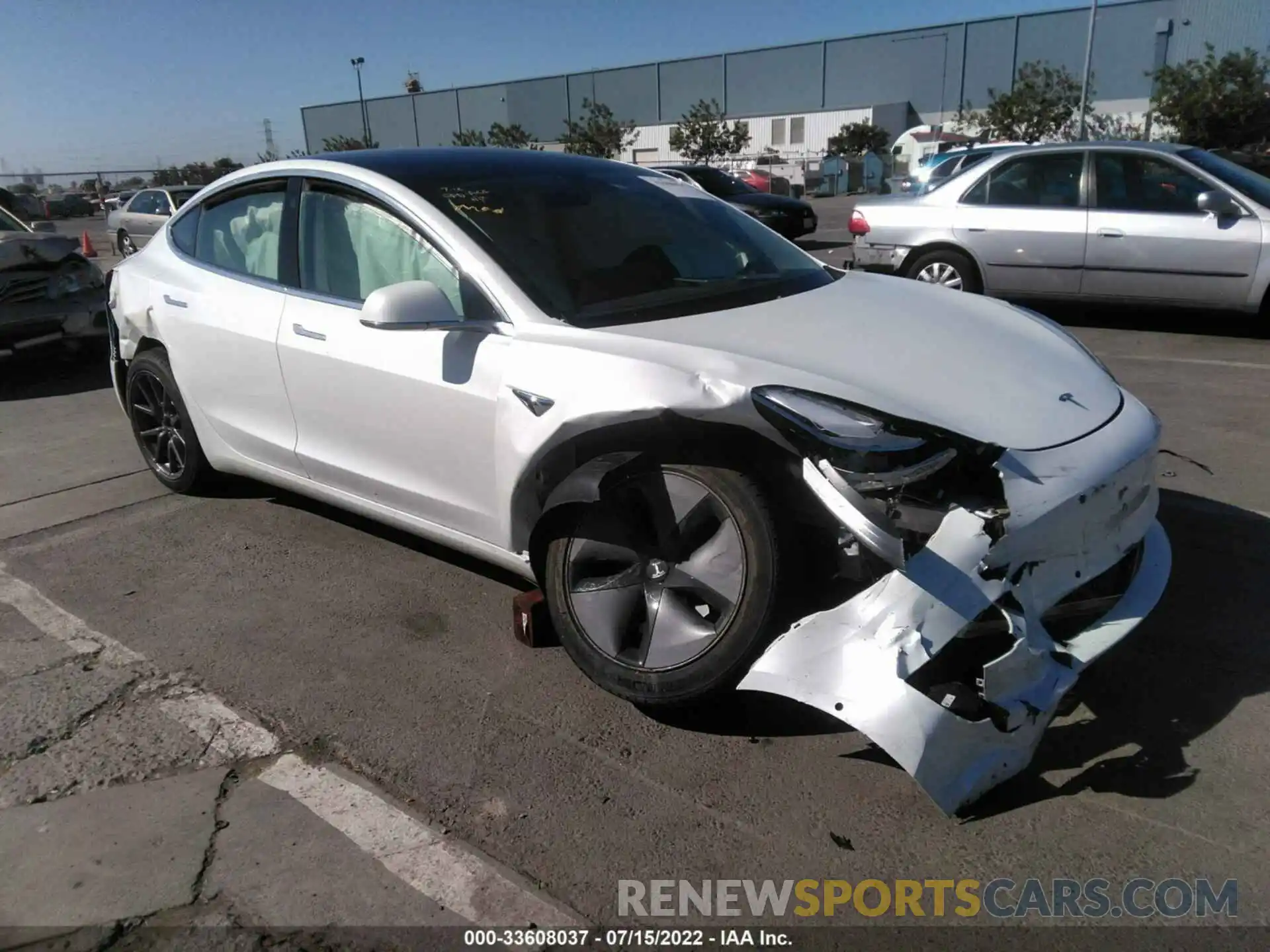 1 Photograph of a damaged car 5YJ3E1EB5LF719961 TESLA MODEL 3 2020