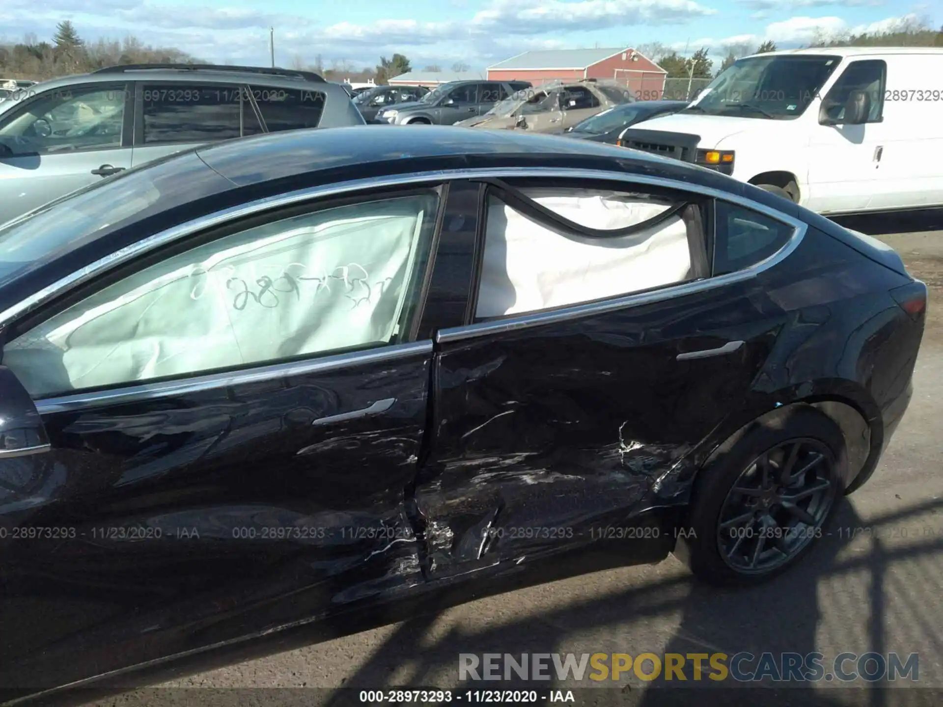 6 Photograph of a damaged car 5YJ3E1EB5LF735772 TESLA MODEL 3 2020