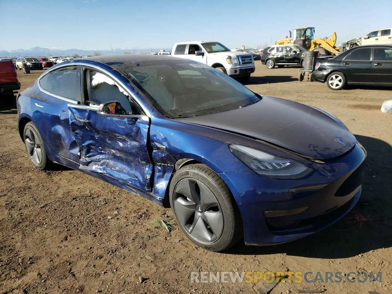 1 Photograph of a damaged car 5YJ3E1EB5LF742236 TESLA MODEL 3 2020