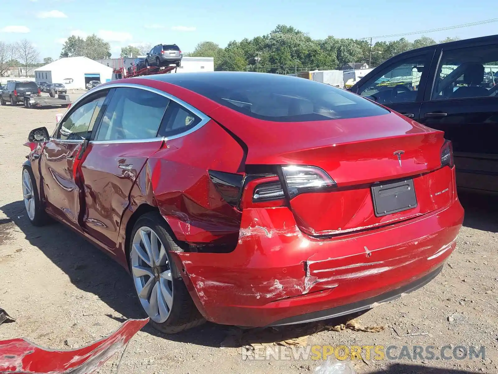 3 Photograph of a damaged car 5YJ3E1EB5LF746710 TESLA MODEL 3 2020