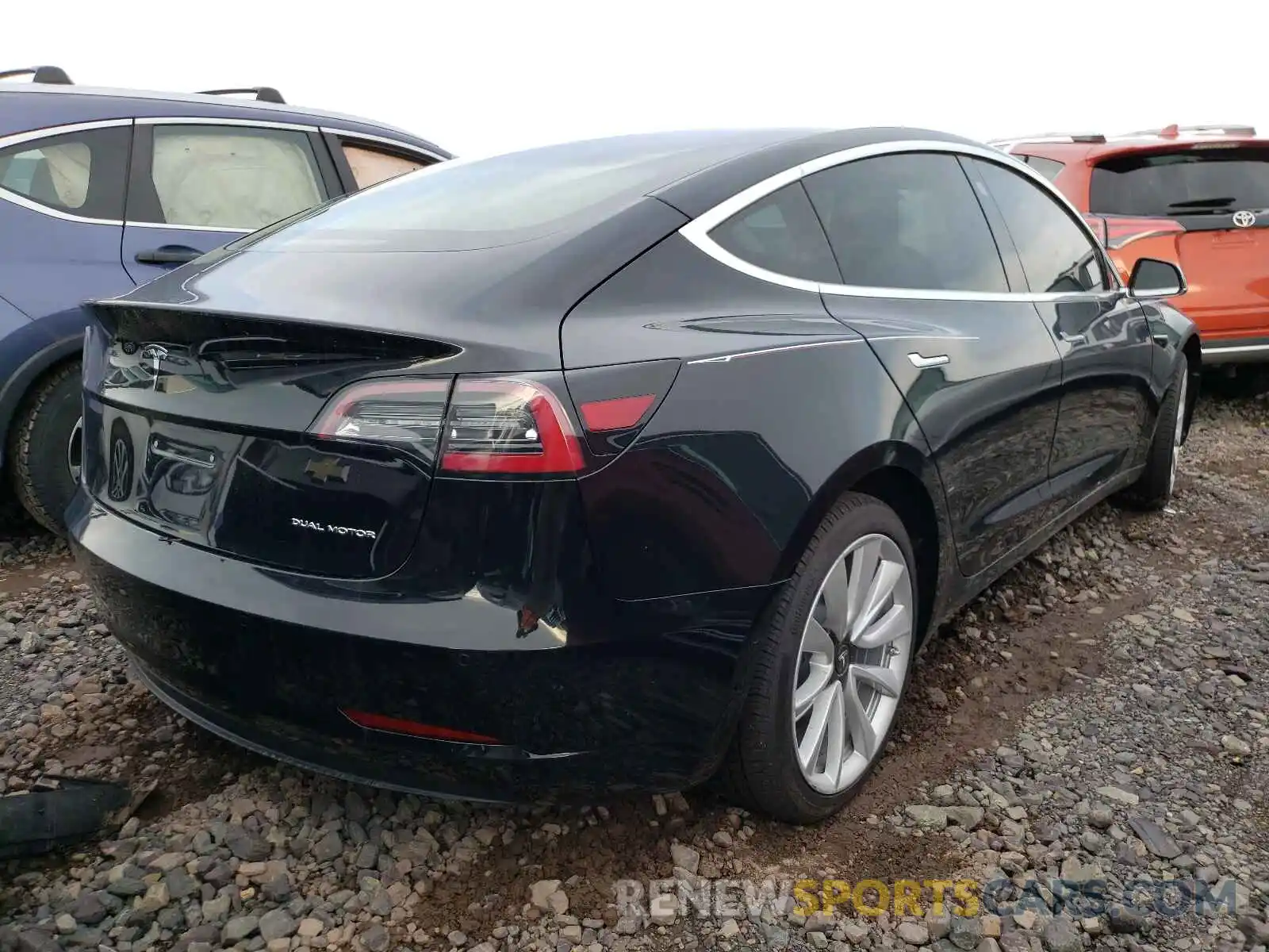 4 Фотография поврежденного автомобиля 5YJ3E1EB5LF783031 TESLA MODEL 3 2020