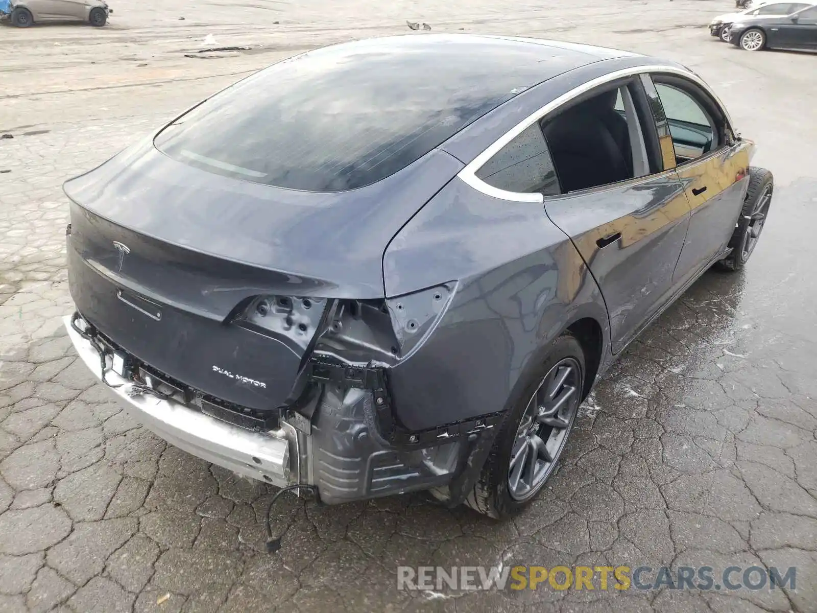 4 Photograph of a damaged car 5YJ3E1EB5LF784132 TESLA MODEL 3 2020