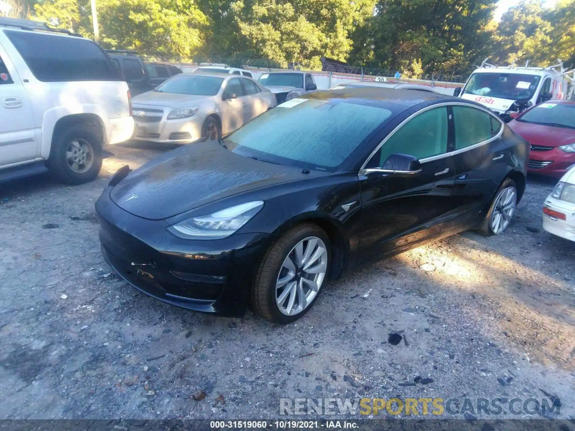 2 Фотография поврежденного автомобиля 5YJ3E1EB5LF790822 TESLA MODEL 3 2020